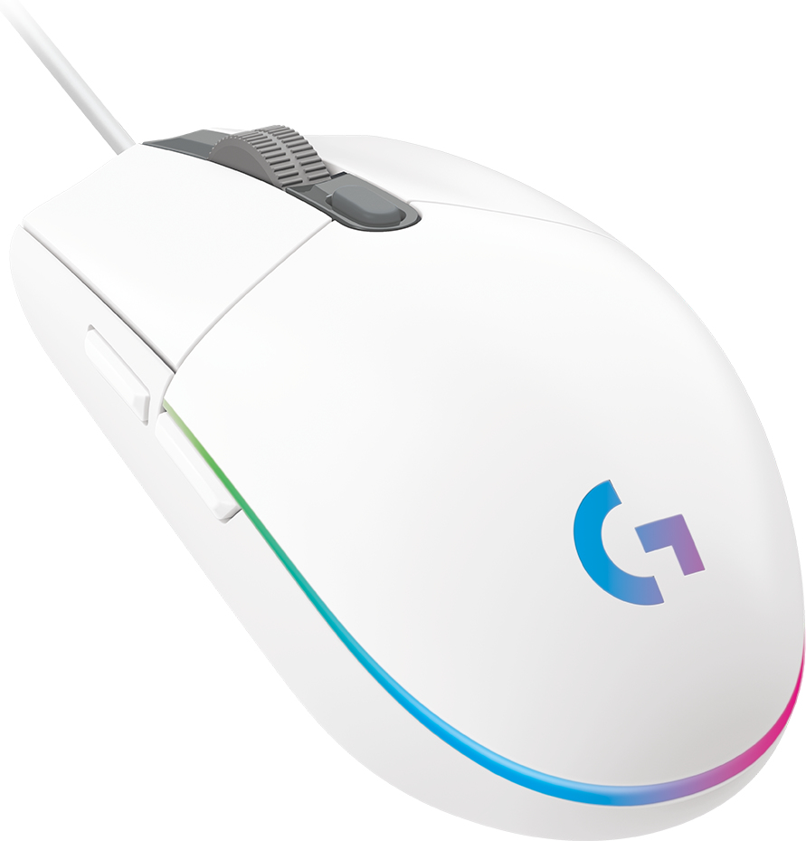 LOGITECH Gamingmaus G102 Lightsync weiß