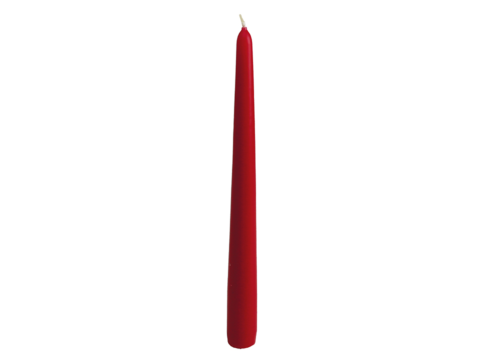 WIEDEMANN Tafelkerzen, rot, 250/25mm, 50 Stück