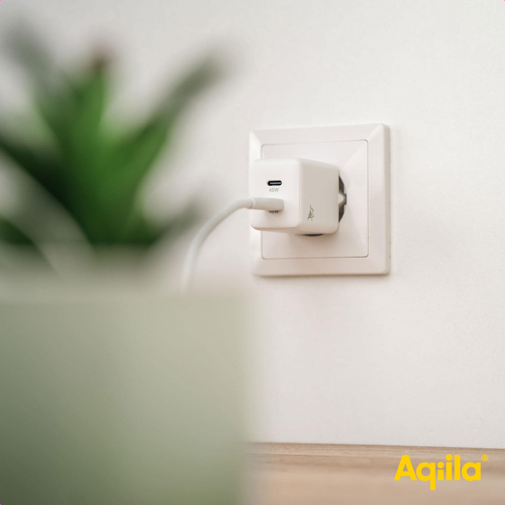 AQIILA USB-Lader Chargebird W2, 45 W, 2-fach, 2x USB-C, weiß AQIILA USB-Lader Chargebird W2, 45 W, 2-fach, 2x USB-C, weiß