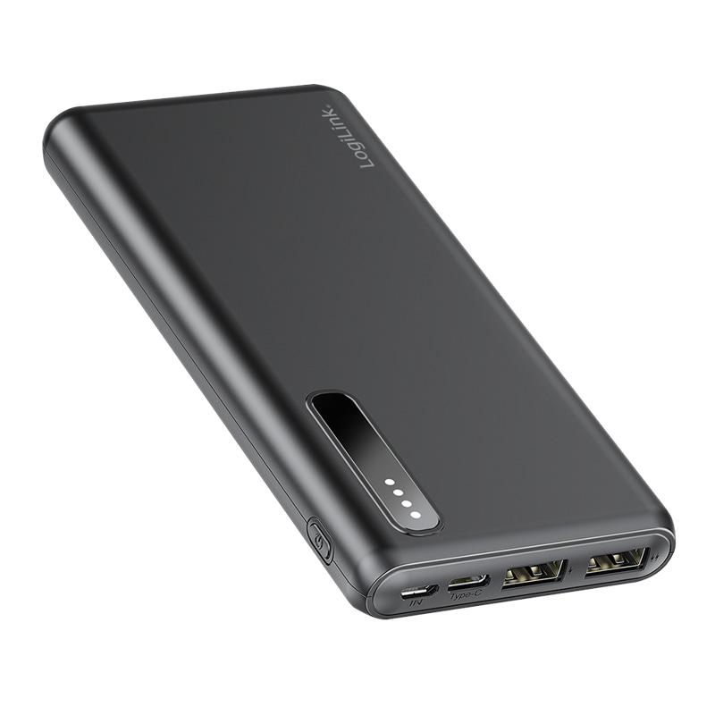LOGILINK Powerbank PA0311 schwarz, 8000 mAh, 2x USB-A, 2-in-1-Kabel LOGILINK Powerbank PA0311 schwarz, 8000 mAh, 2x USB-A, 2-in-1-Kabel