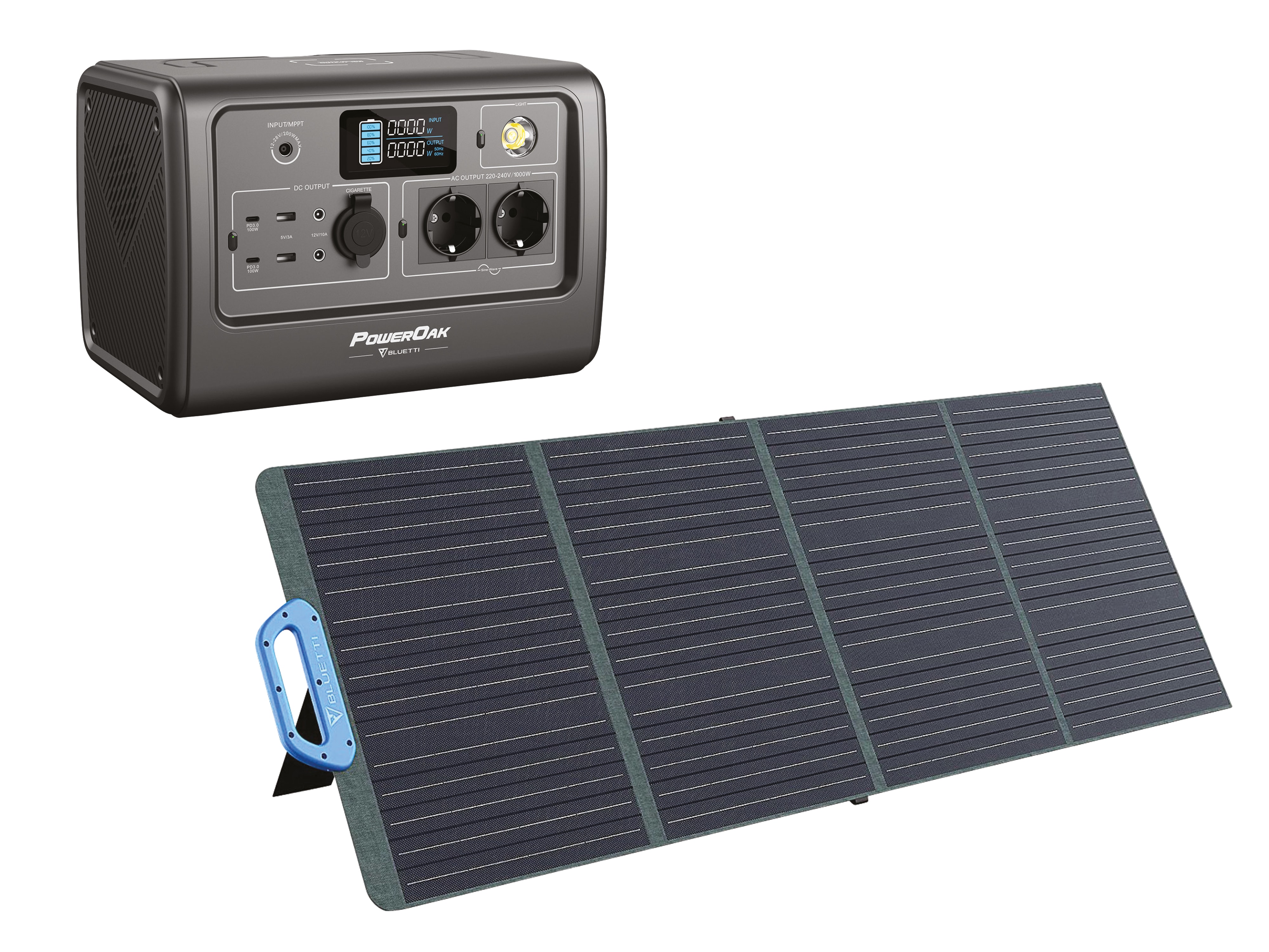 BLUETTI Powerstation-Set EB70 + 120 W Solarmodul BLUETTI Powerstation-Set EB70 + 120 W Solarmodul