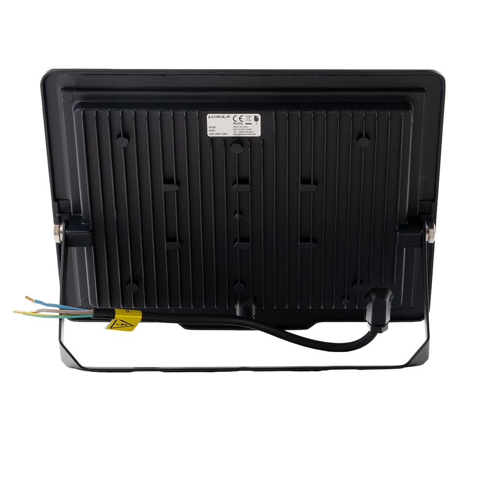 LUXULA RGB LED-Fluter LX400184, 100W, IP65, schwarz, mit Fernbedienung