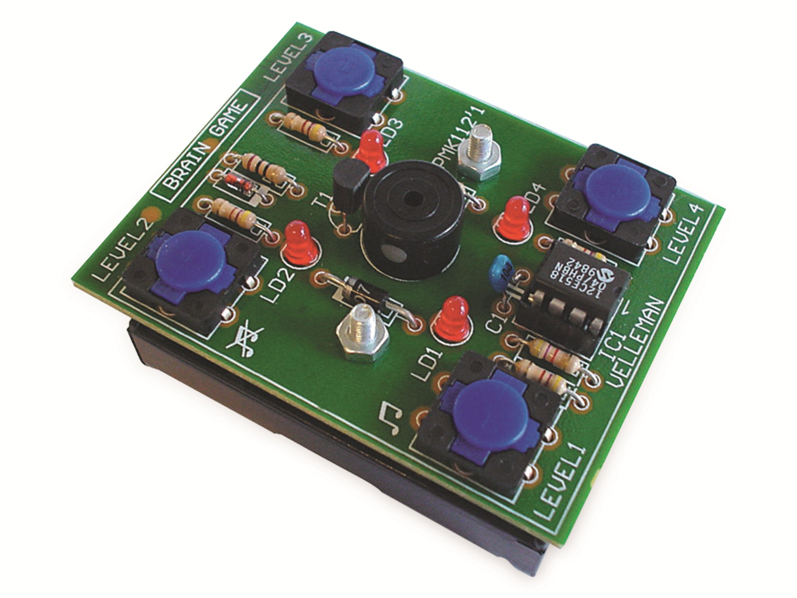 WHADDA Bausatz, WSG112, elektronisches Gehirnspiel WHADDA Bausatz, WSG112, elektronisches Gehirnspiel