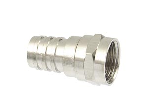 GOOBAY F-Stecker, 7 mm, Crimpmontage