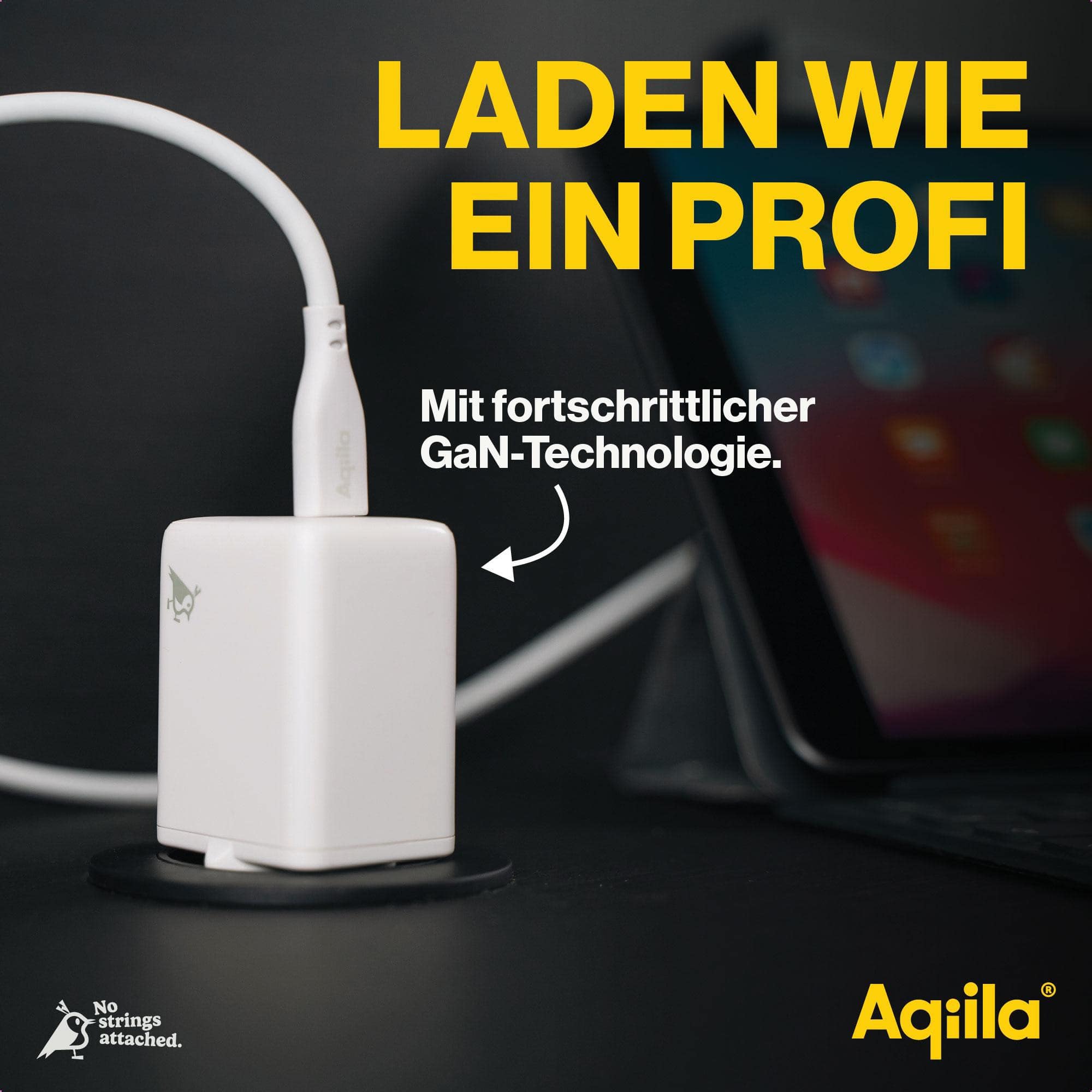 AQIILA USB-Lader Chargebird W2, 45 W, 2-fach, 2x USB-C, weiß AQIILA USB-Lader Chargebird W2, 45 W, 2-fach, 2x USB-C, weiß