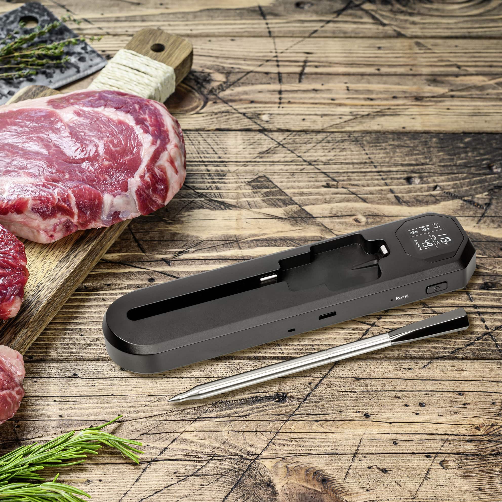 TFA BBQ Fleischthermometer SMART BBQ KÜCHEN-CHEF 2, Kabellos