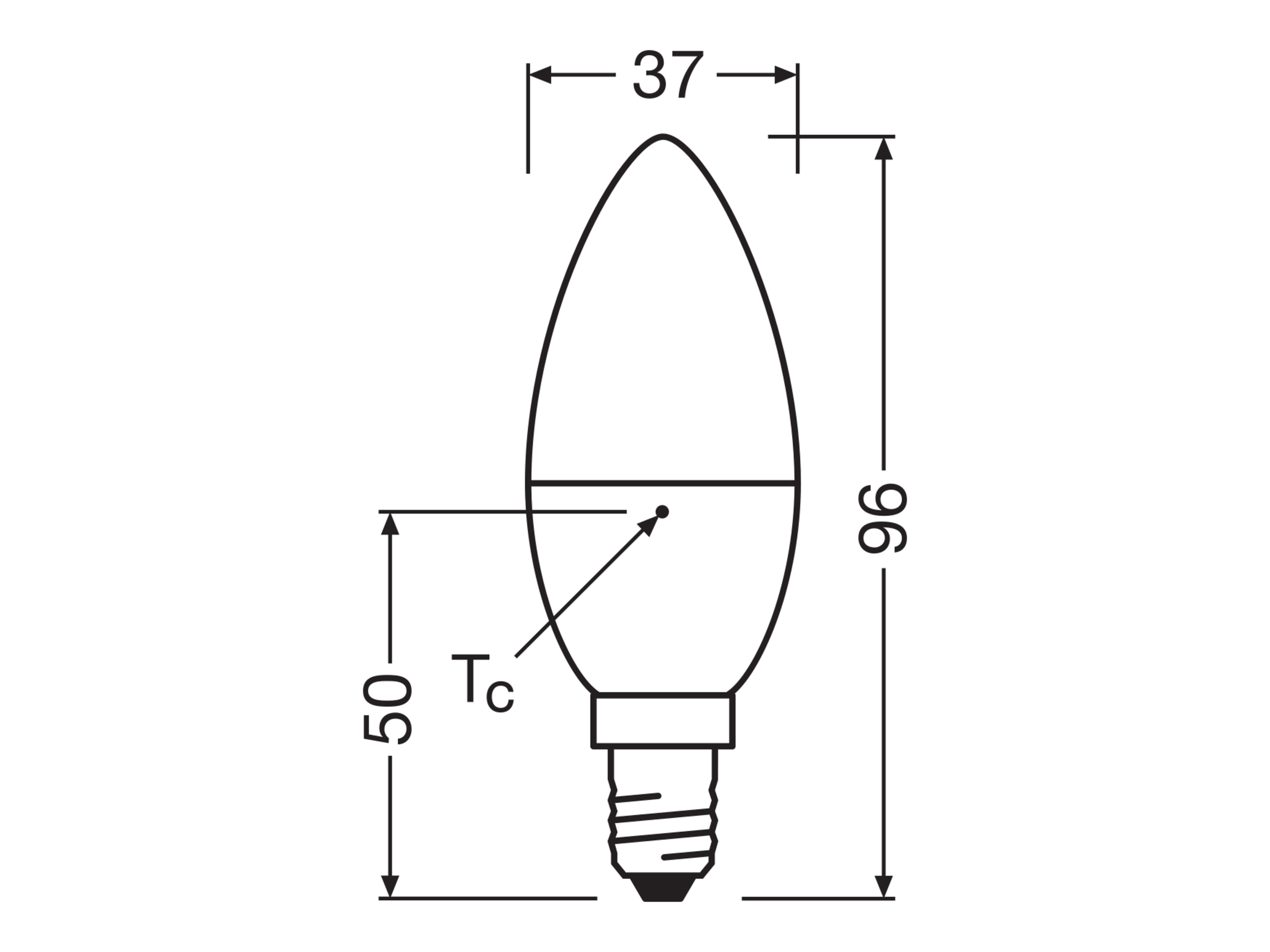 OSRAM Led-Lampe, E14, 4,9W, 4000K, EEK: F, 470lm, kaltweiß OSRAM Led-Lampe, E14, 4,9W, 4000K, EEK: F, 470lm, kaltweiß