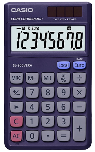 CASIO Taschenrechner SL-300VERA CASIO Taschenrechner SL-300VERA