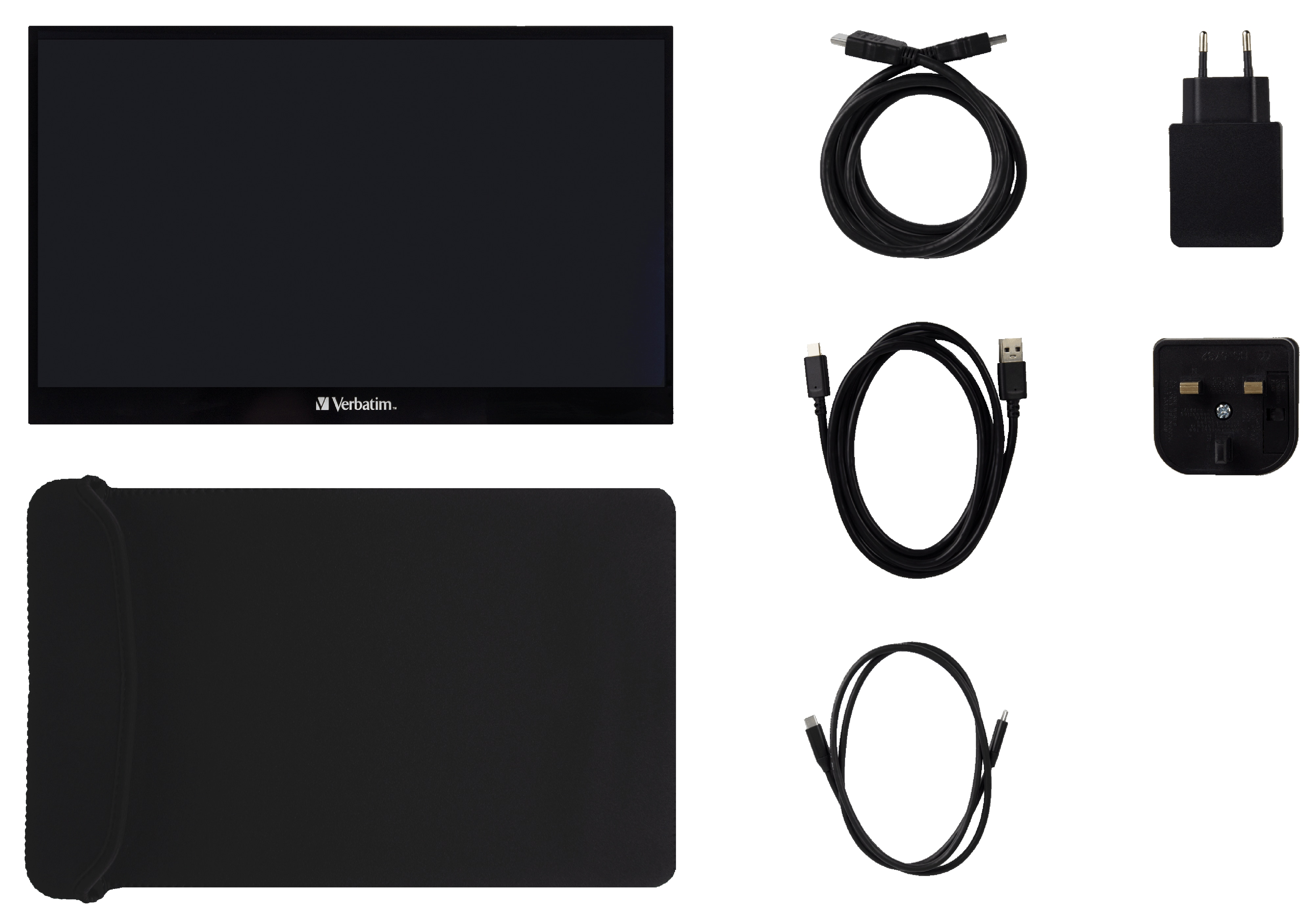 VERBATIM Tragbarer Monitor PMT-17, 43,9 cm (17.3"), HDMI, USB-C