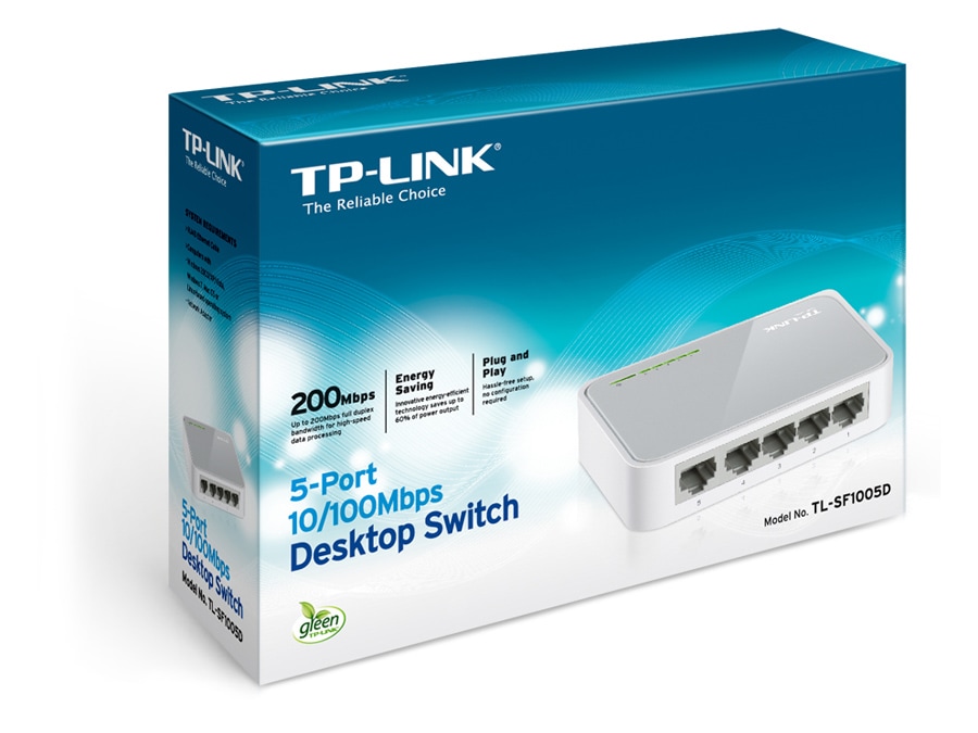 TP-LINK Netzwerk-Switch TL-SF1005D, 5-Port TP-LINK Netzwerk-Switch TL-SF1005D, 5-Port