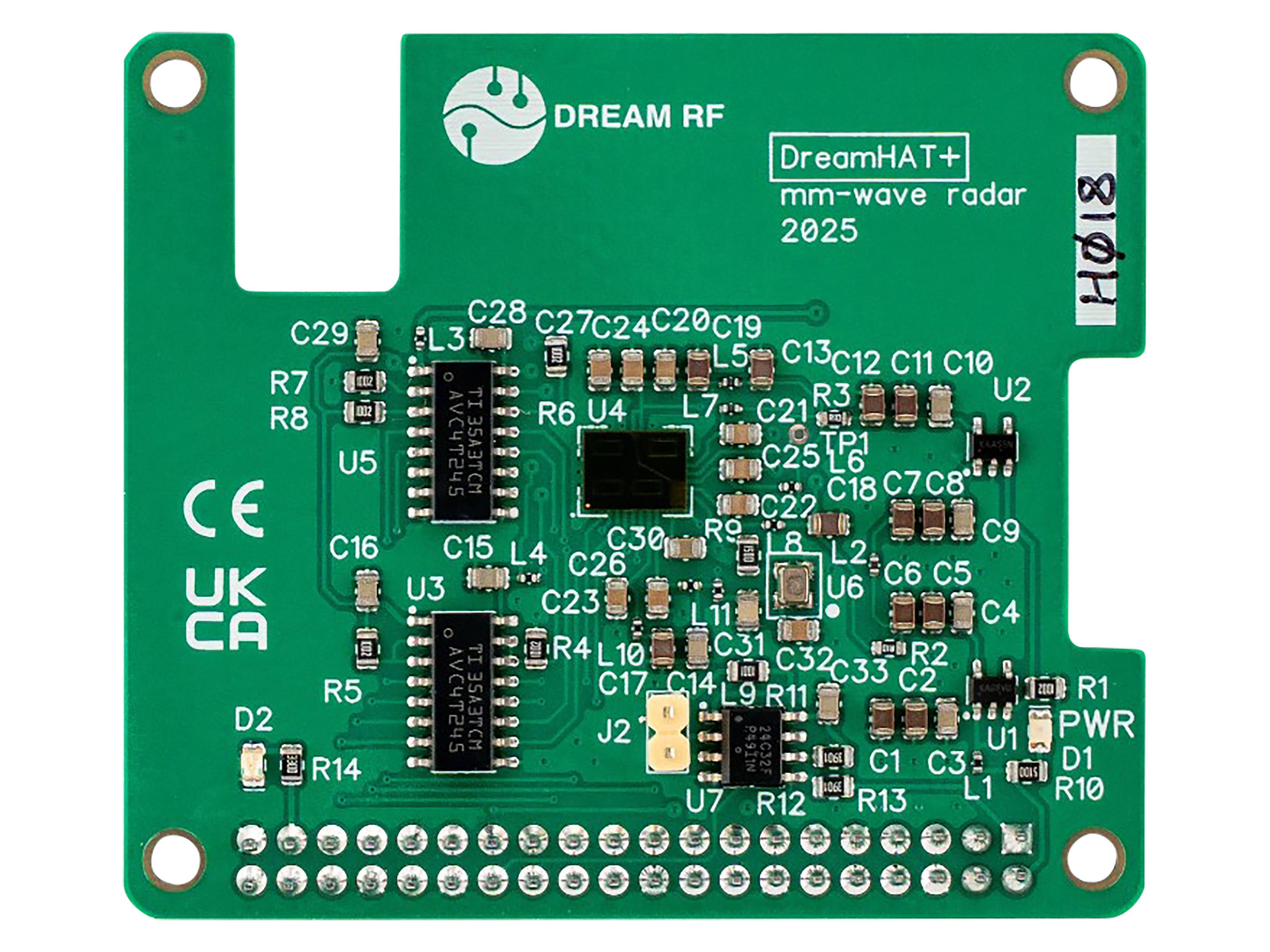 DREAM RF DreamHAT+ Radar für Raspberry Pi 4 und Pi 5