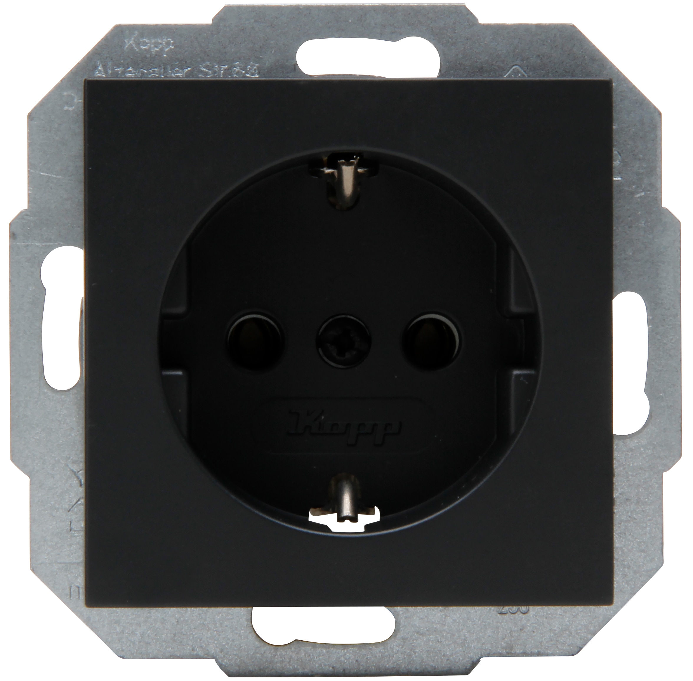 KOPP Schutzkontakt-Steckdose Athenis, anthrazit
