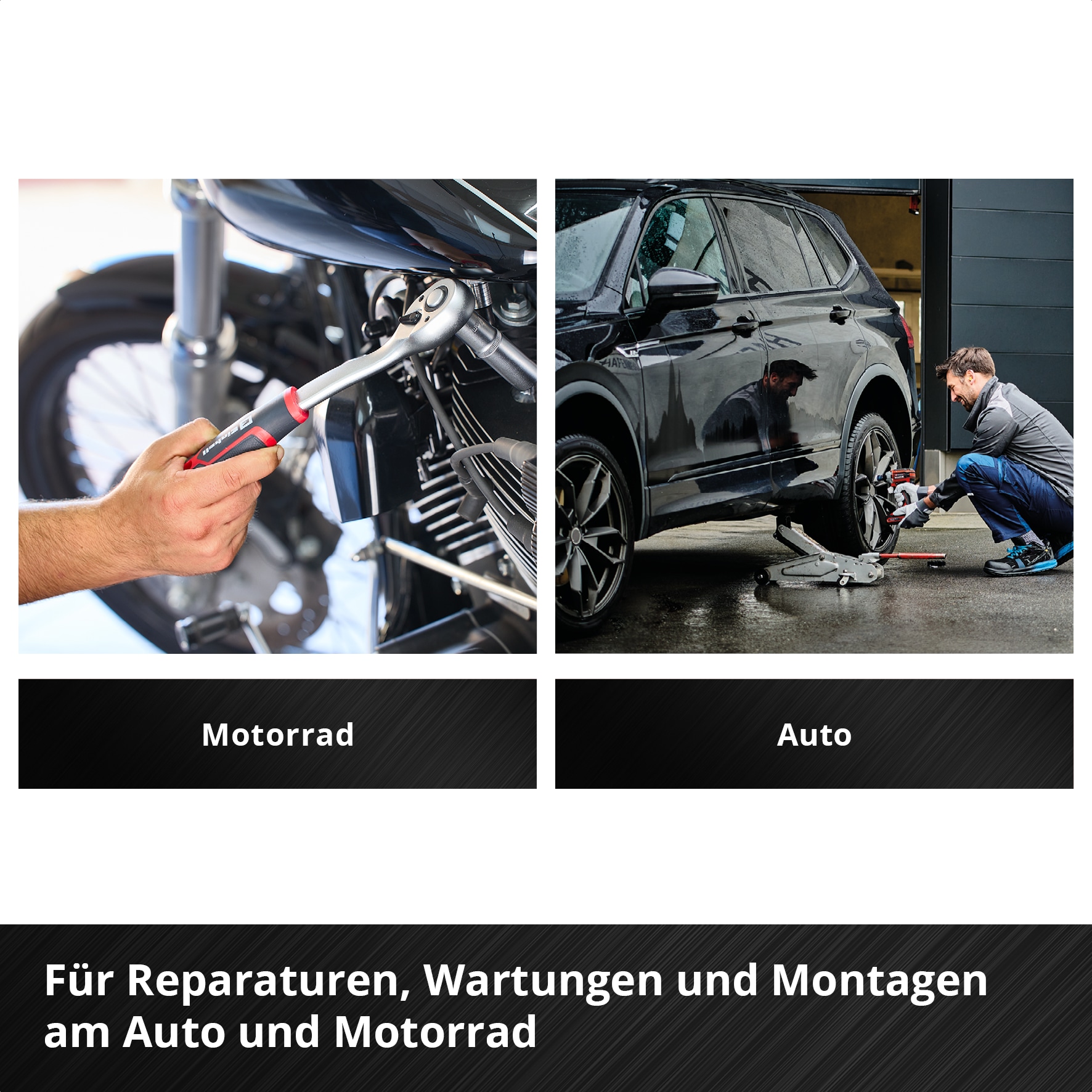 EINHELL Werkzeugkoffer KFZ, 370515, E-CASE, 121-teilig