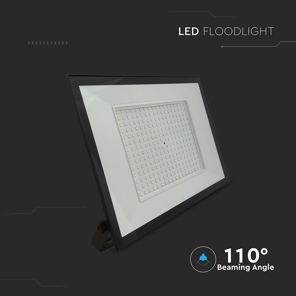 V-TAC LED-Fluter, VT-44208, 200 W, 4000K, EEK: F, 16450 lm, neutralweiß, IP65, schwarz