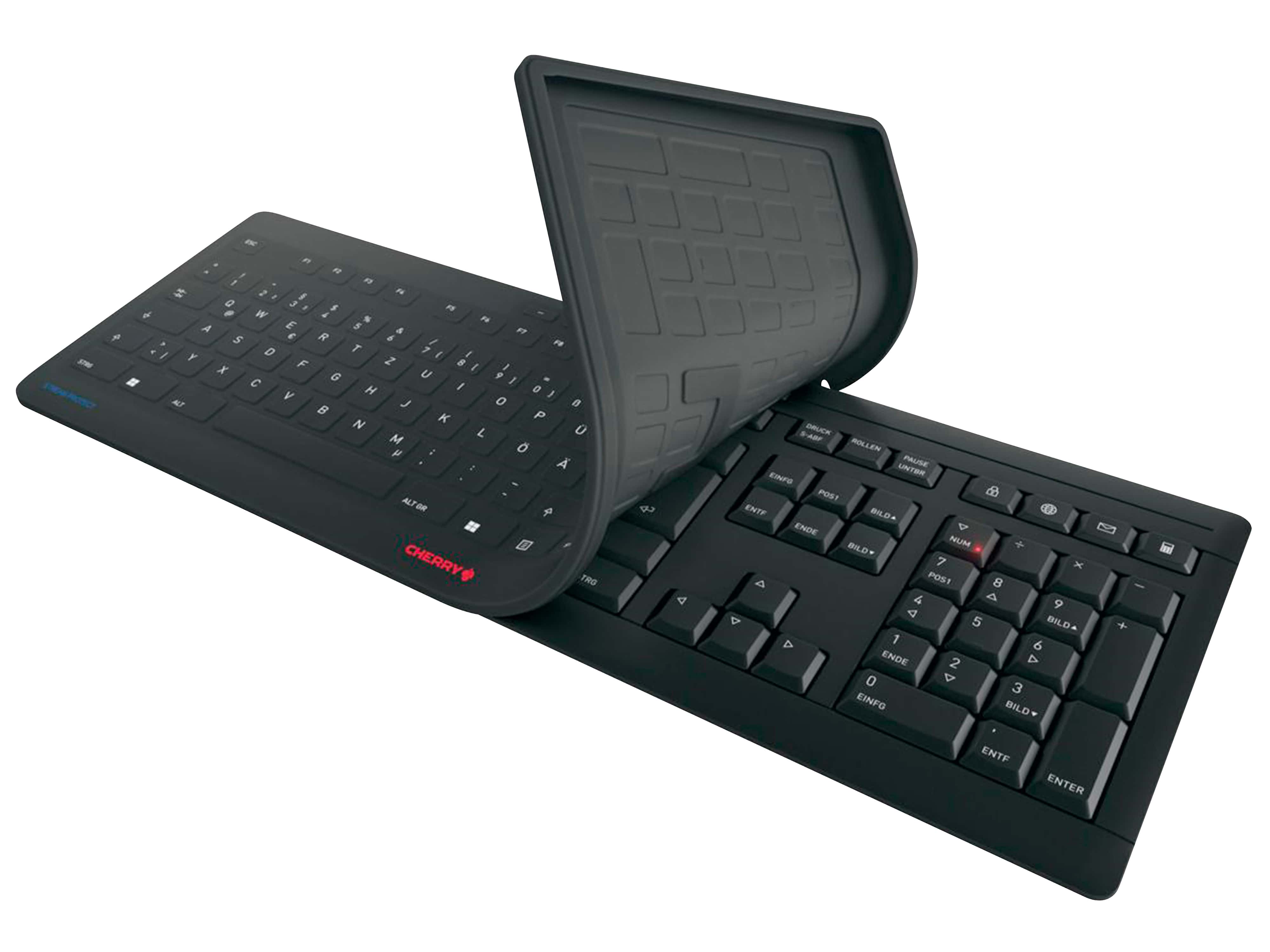 CHERRY Tastatur Stream Protect Wireless schwarz CHERRY Tastatur Stream Protect Wireless schwarz