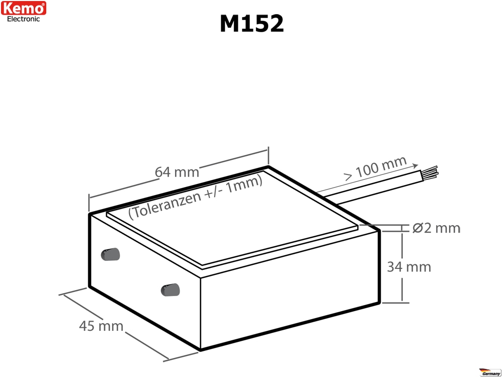 KEMO Regensensor 12V/DC, M152