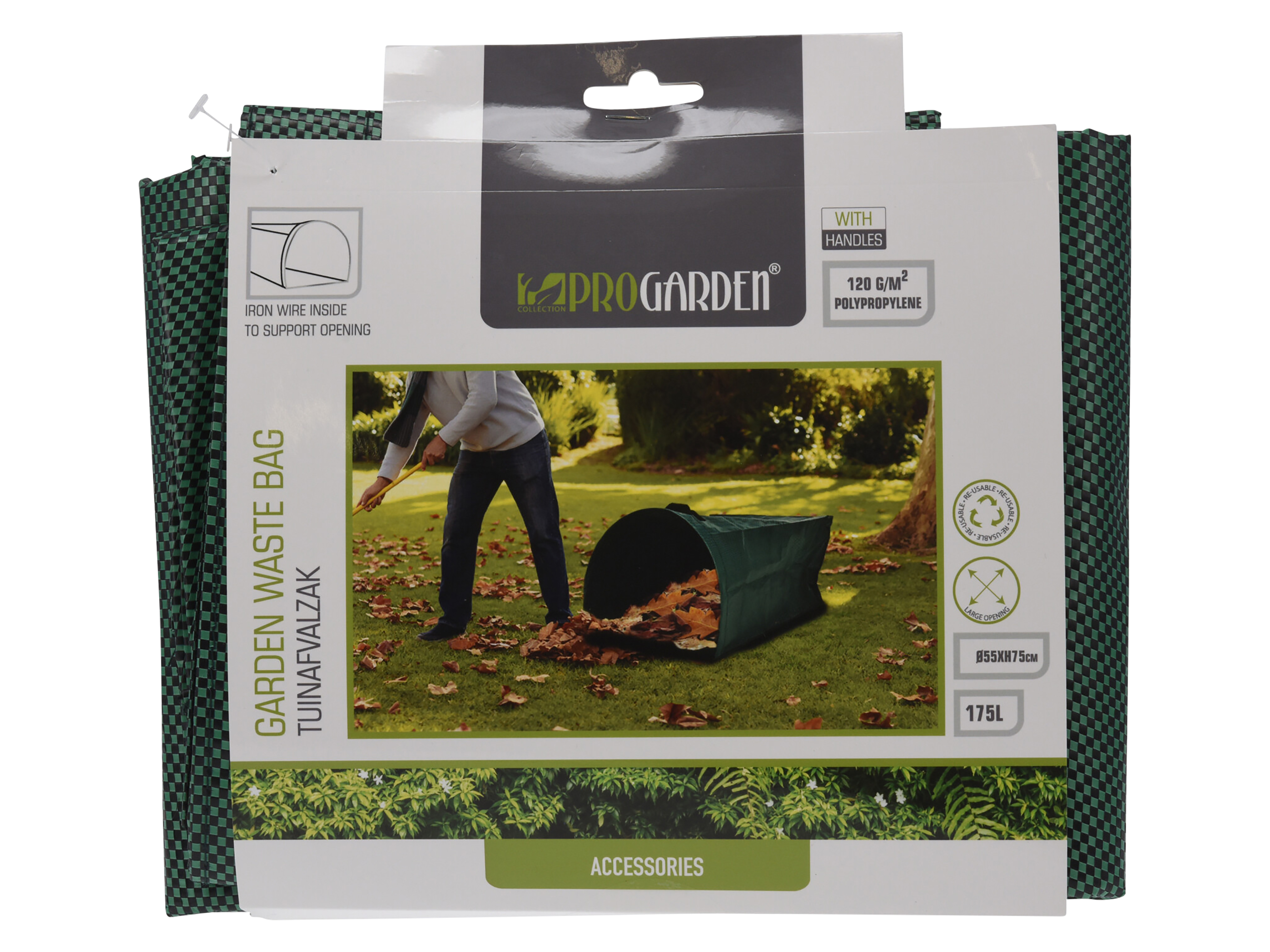 Pro Garden, Gartenabfallsack, 178 L, Traglast: 15 kg