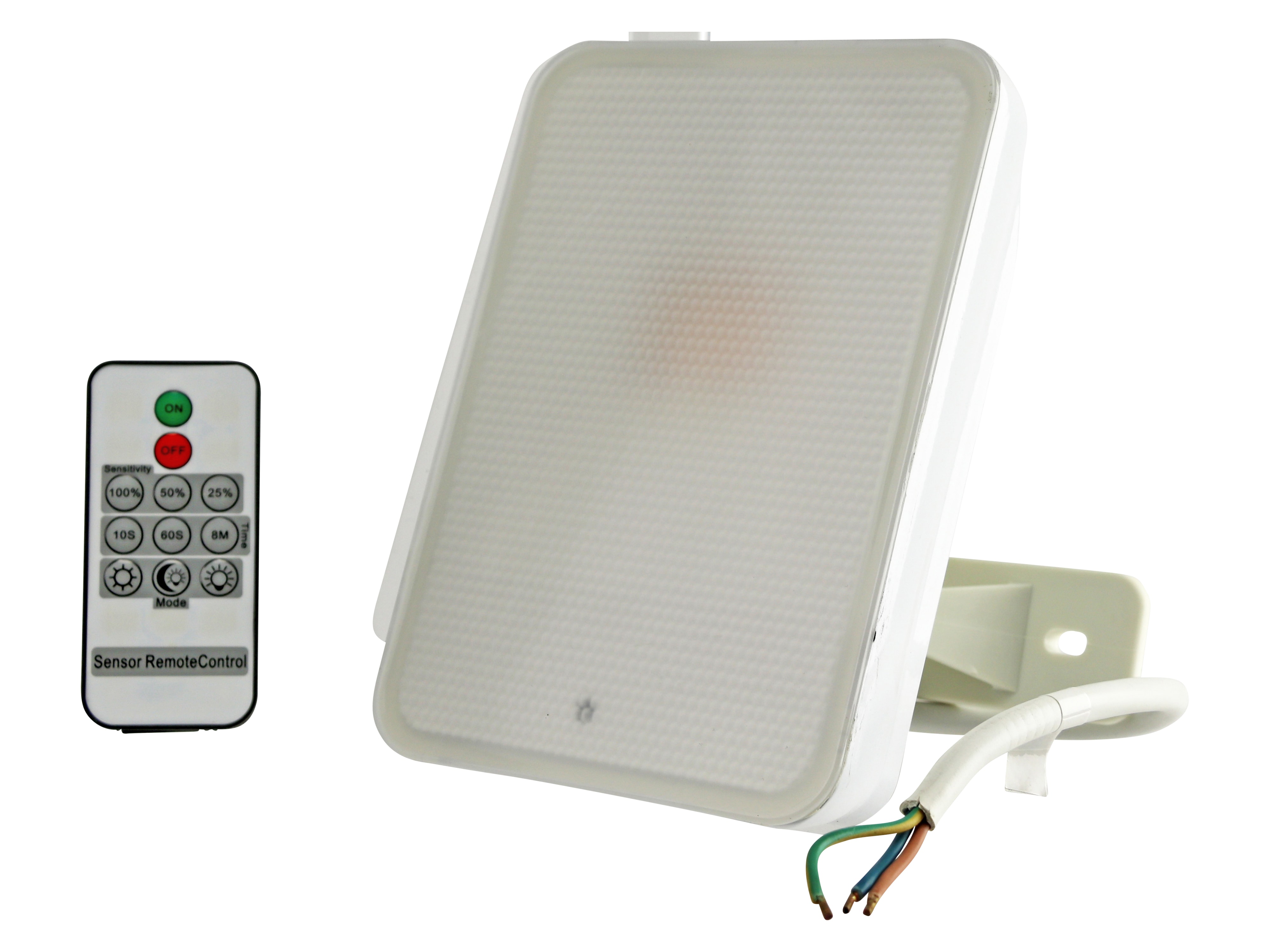 REV LED Strahler Fluter Flame 30 W, weiß, mit Bewegungsmelder und Fernbedienung