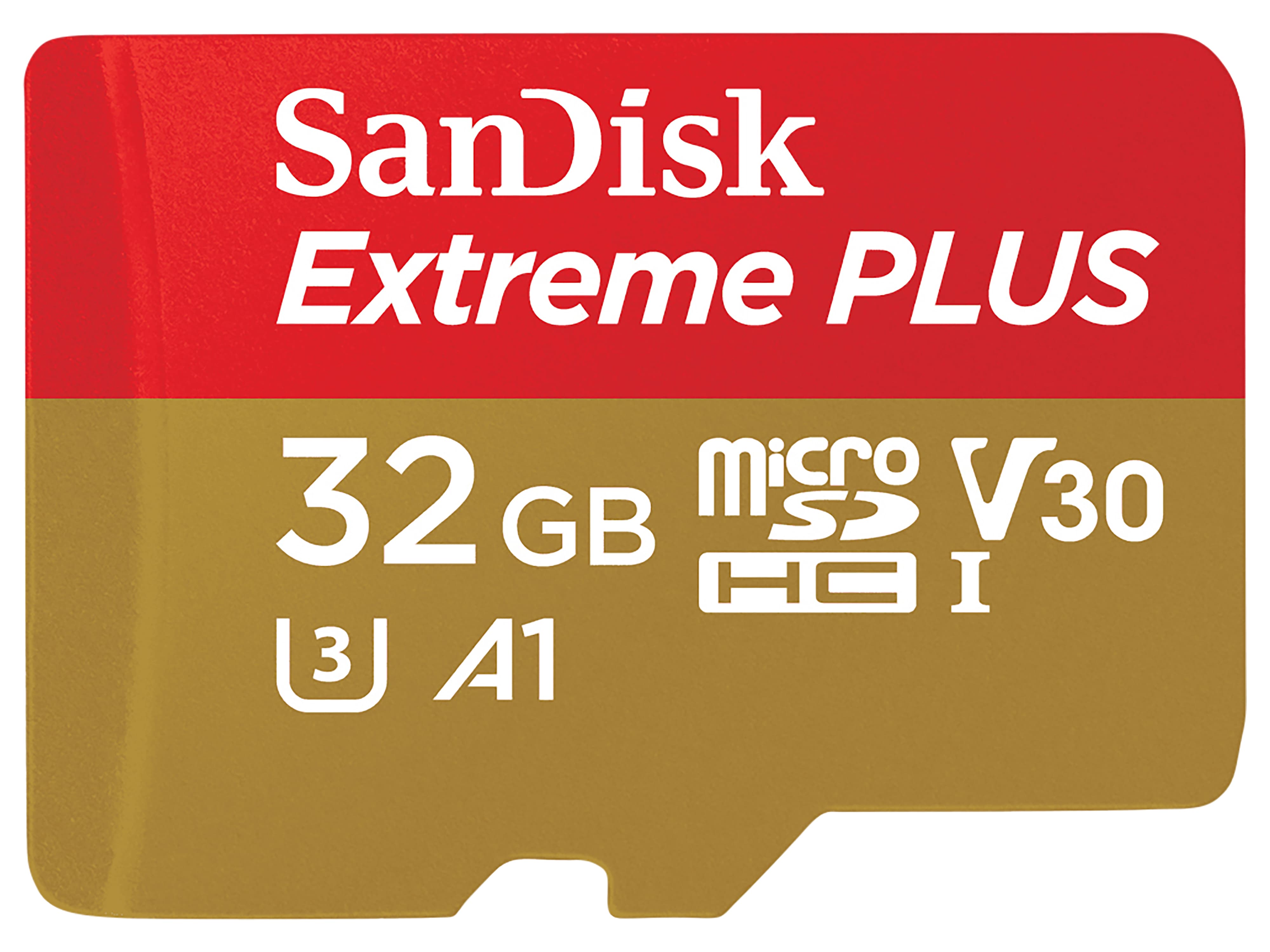 SANDISK MicroSD-Card Extreme Plus 32GB inkl. Adapter