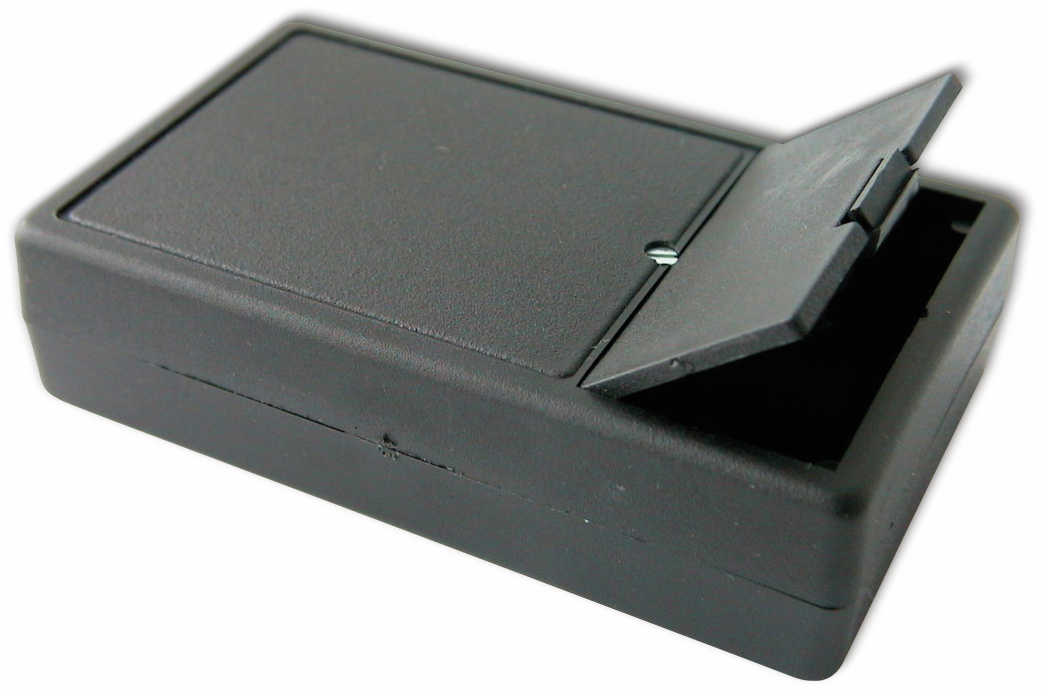 KEMO Kunststoffgehäuse, G01B, 102x61x26 mm, Thermoplast/PS, schwarz KEMO Kunststoffgehäuse, G01B, 102x61x26 mm, Thermoplast/PS, schwarz