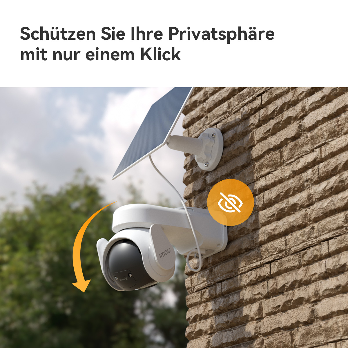 IMOU Überwachungskamera PT 4G Kit, mit Solarpanel, außen, weiß