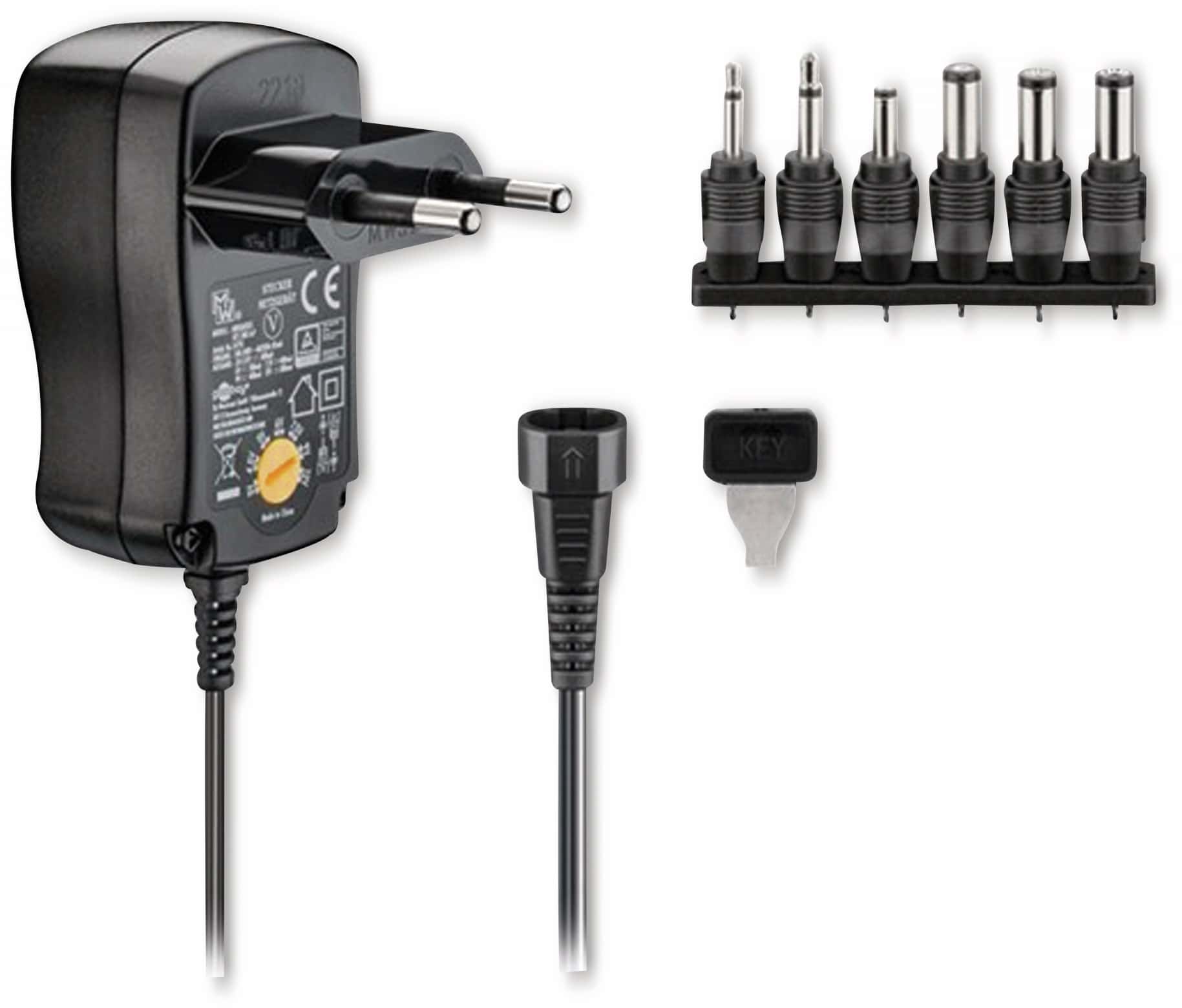 GOOBAY Universal-Steckernetzteil 67950, 3...12 V-, 7,2 W GOOBAY Universal-Steckernetzteil 67950, 3...12 V-, 7,2 W