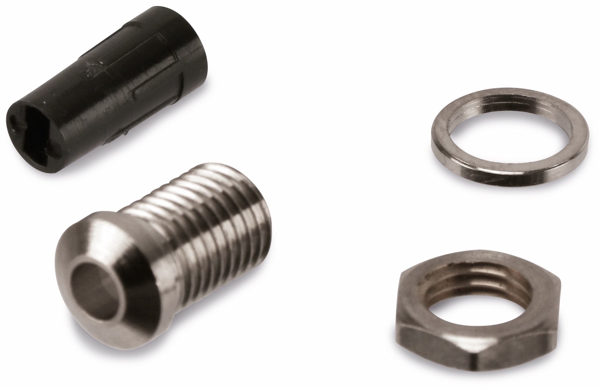 LED Fassung, 3 mm, Nickel, erhöht