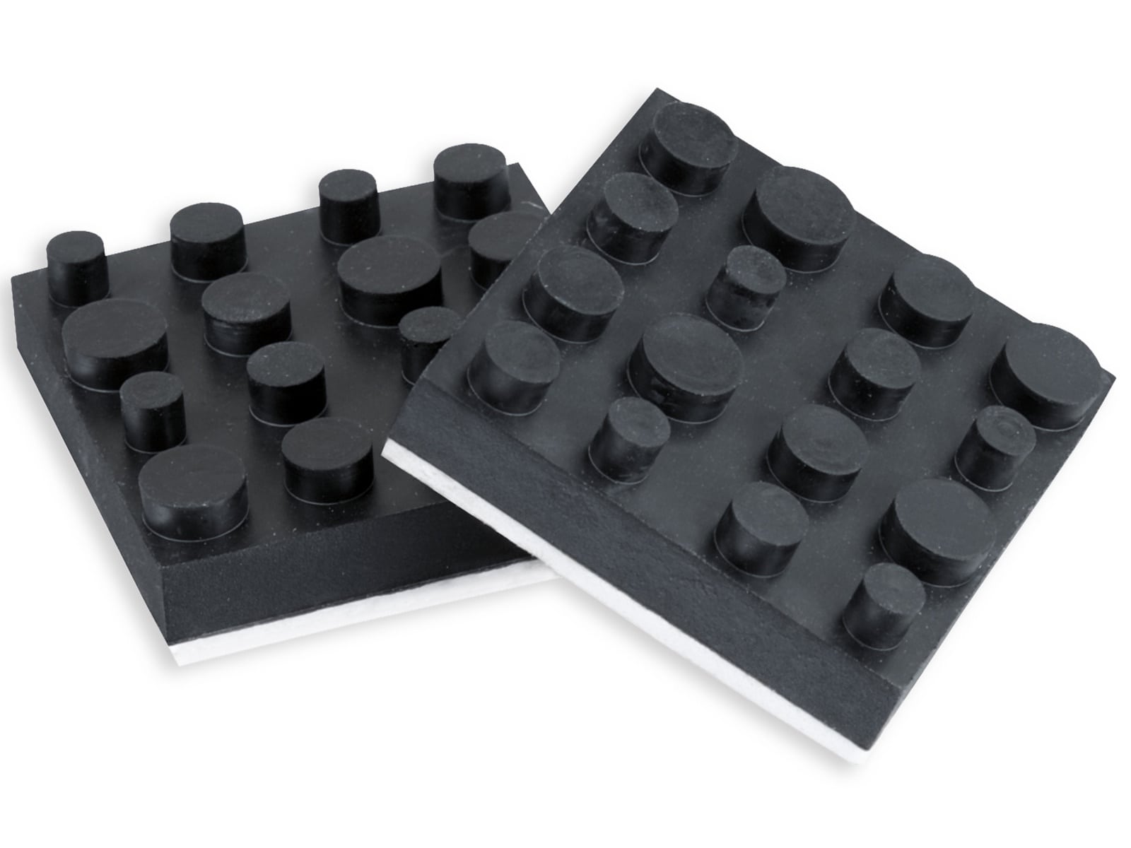 DYNAVOX Antivibe Gerätefüße-Set 4 Stück, Gummi, 40x40 mm