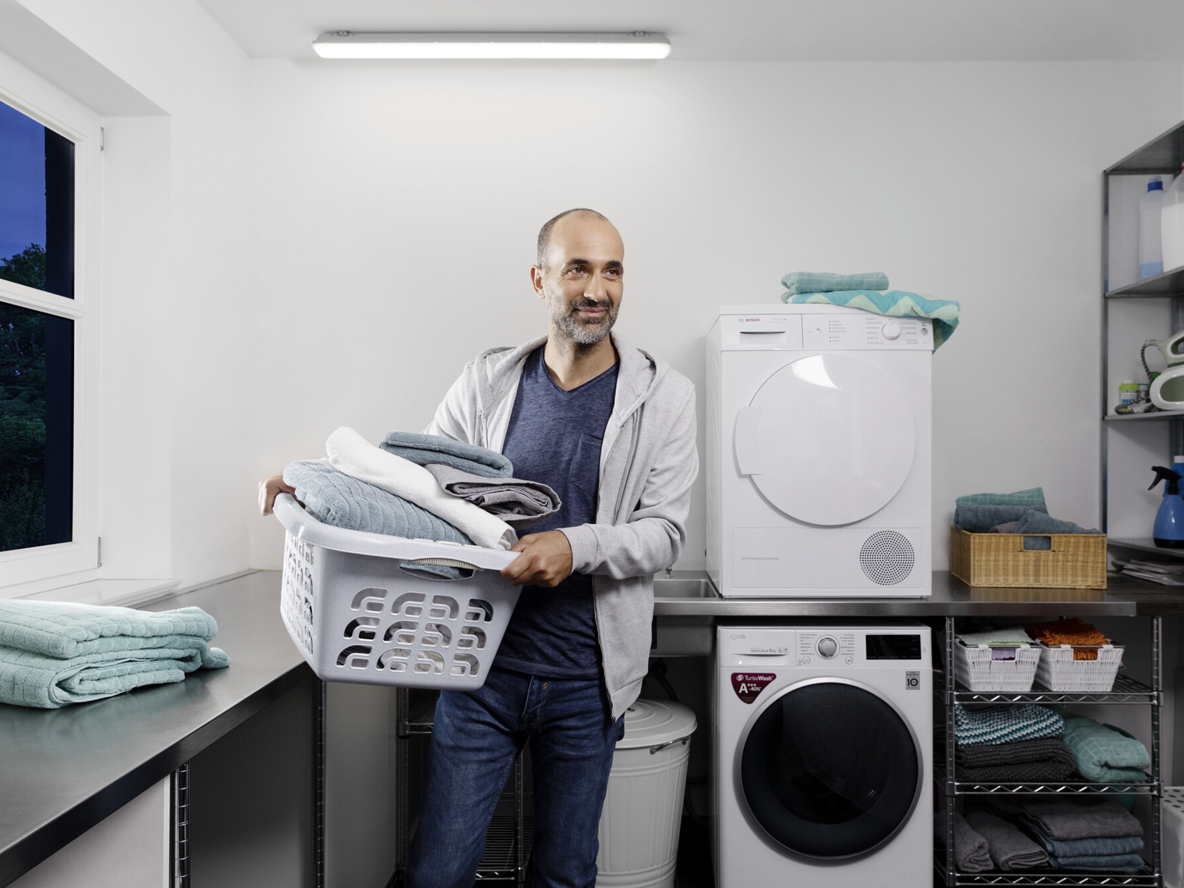 OSRAM LED-Feuchtraumleuchte, 36W, EEK: F, 3000lm, 4000K, IP65, neutralweiß, 1,2m