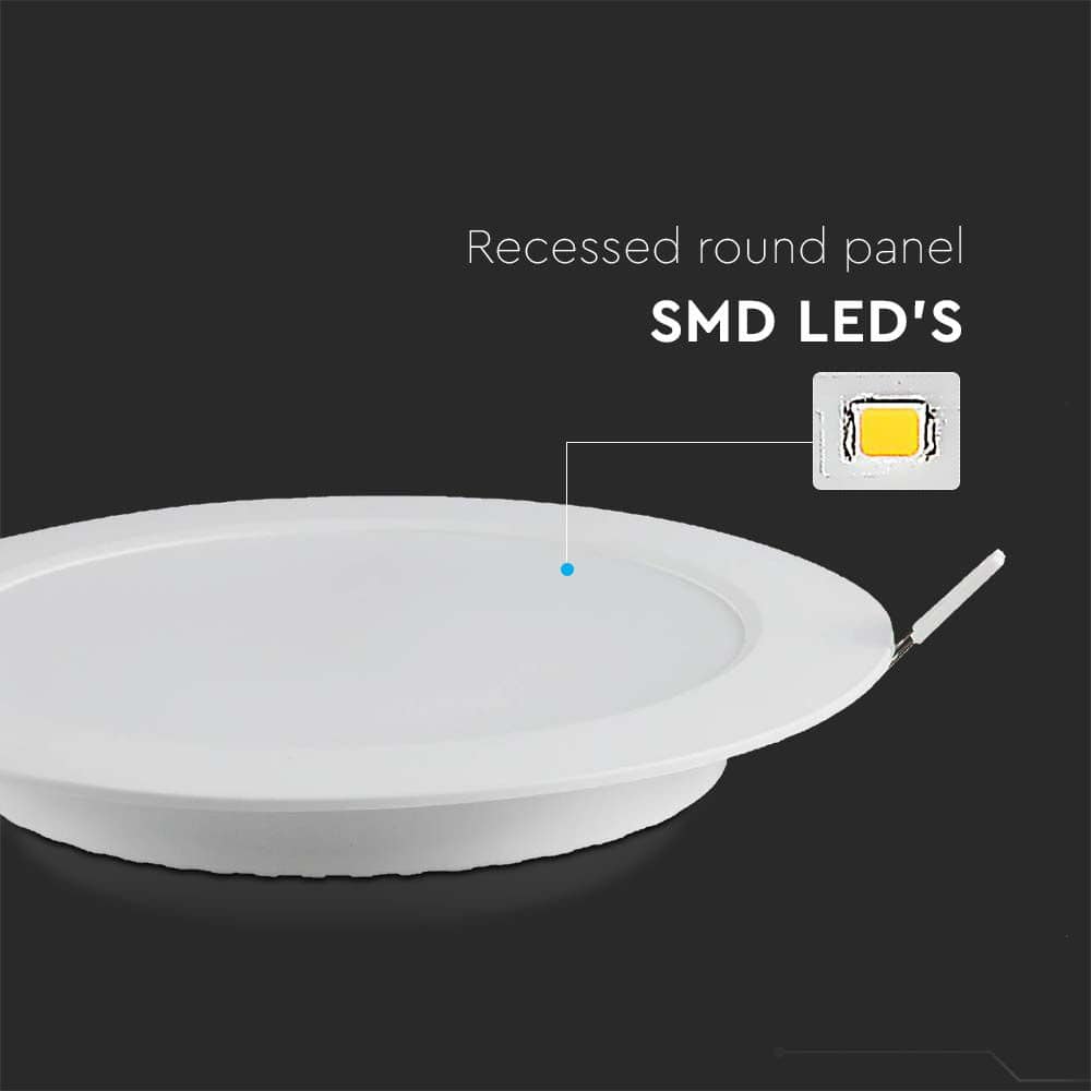 V-TAC LED-Einbauleuchte VT-61024, EEK: E, 24 W, 2640 lm, 4000 K, 3 Stück V-TAC LED-Einbauleuchte VT-61024, EEK: E, 24 W, 2640 lm, 4000 K, 3 Stück