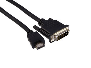 S-IMPULS HDMI-Kabel, HDMI-Stecker auf DVI-D-Stecker, 3 m S-IMPULS HDMI-Kabel, HDMI-Stecker auf DVI-D-Stecker, 3 m