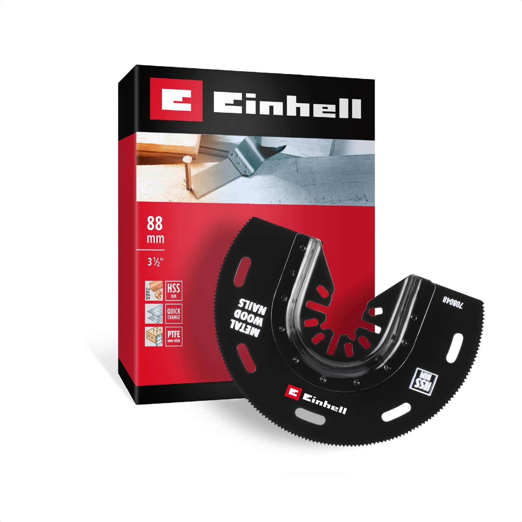 EINHELL Tauchsägeblatt, 708048, halbrund, Bi-Metall, 88 mm EINHELL Tauchsägeblatt, 708048, halbrund, Bi-Metall, 88 mm