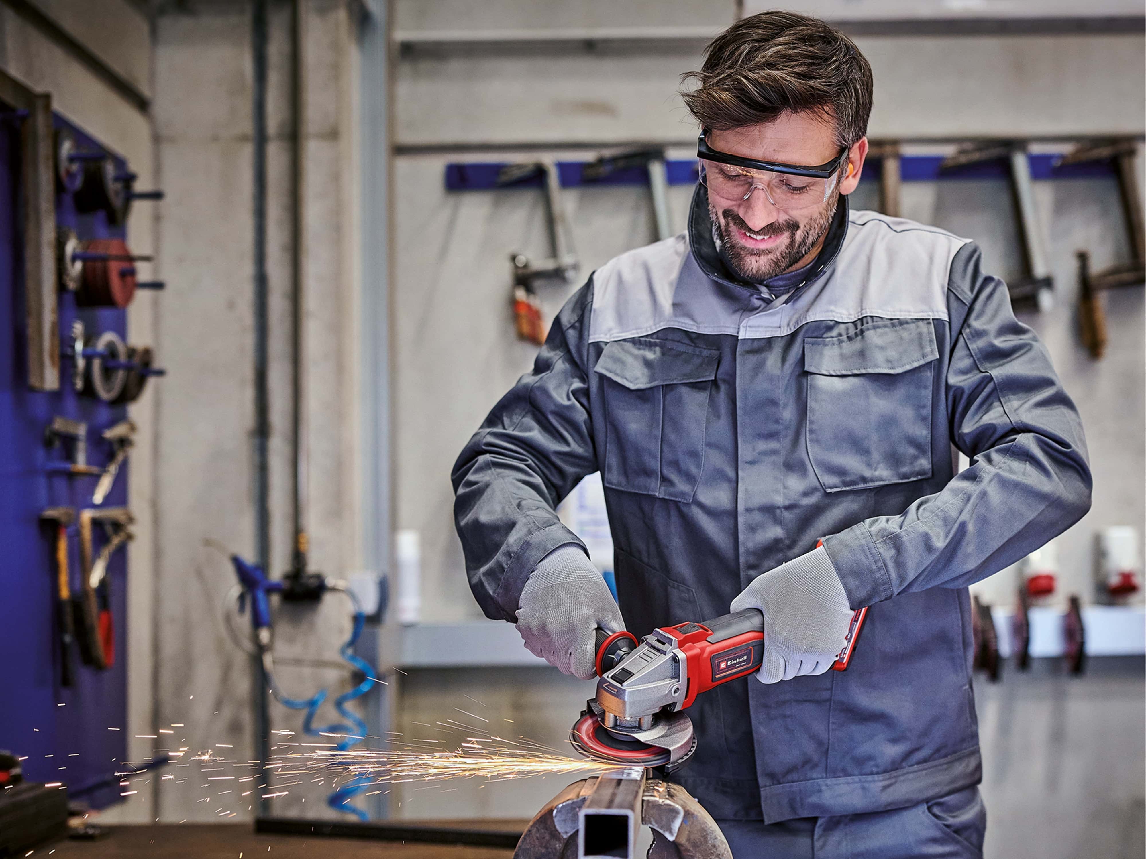 EINHELL Akku-Winkelschleifer TE-AG 18/ 115 Q Li-Solo