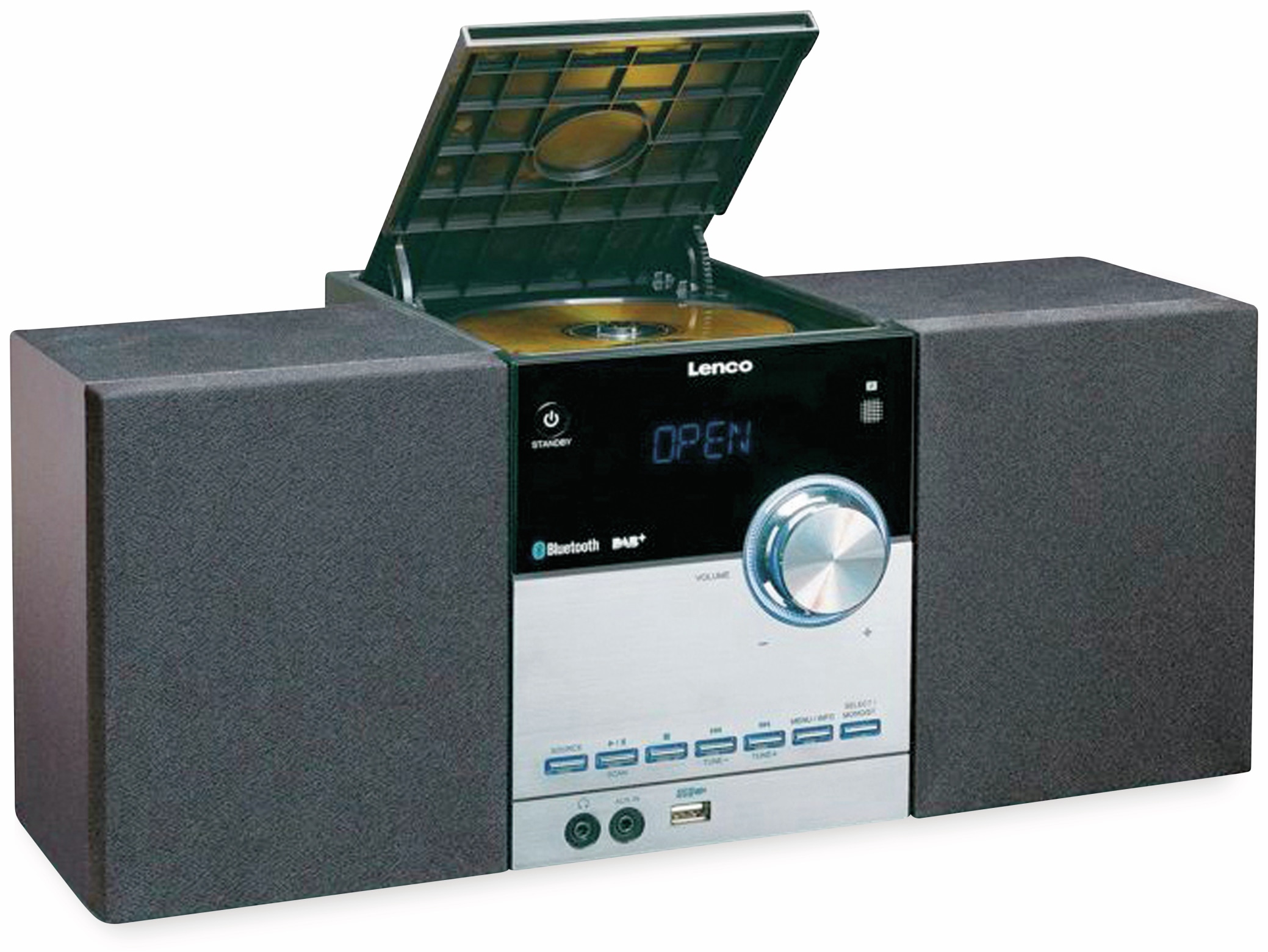 LENCO Stereoanlage MC-150, schwarz, DAB+, Bluetooth, CD, USB LENCO Stereoanlage MC-150, schwarz, DAB+, Bluetooth, CD, USB