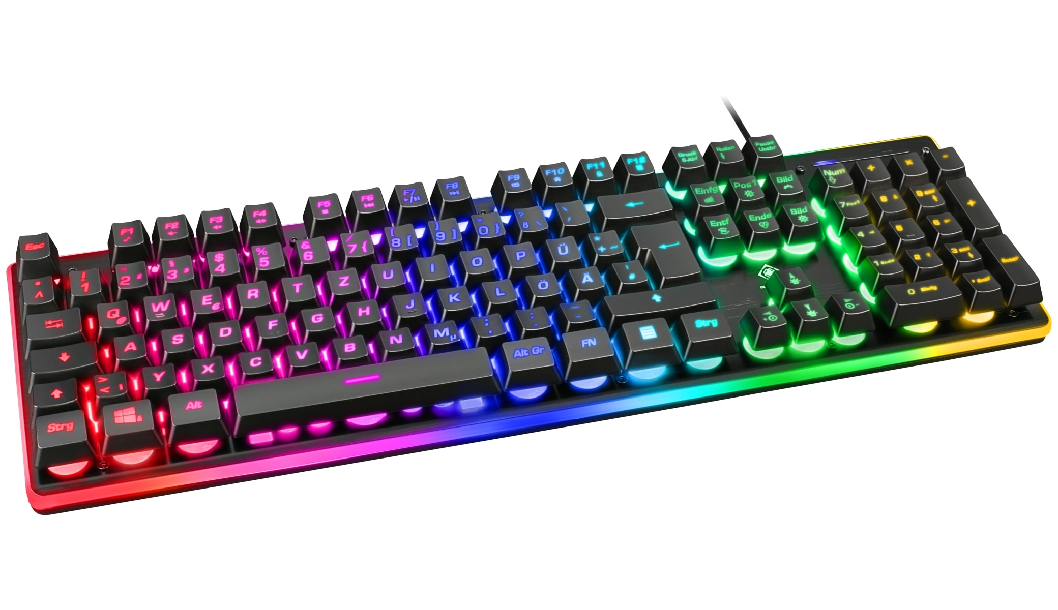 DELTACO GAMING Tastatur mit RGB Hintergrundbeleuchtung