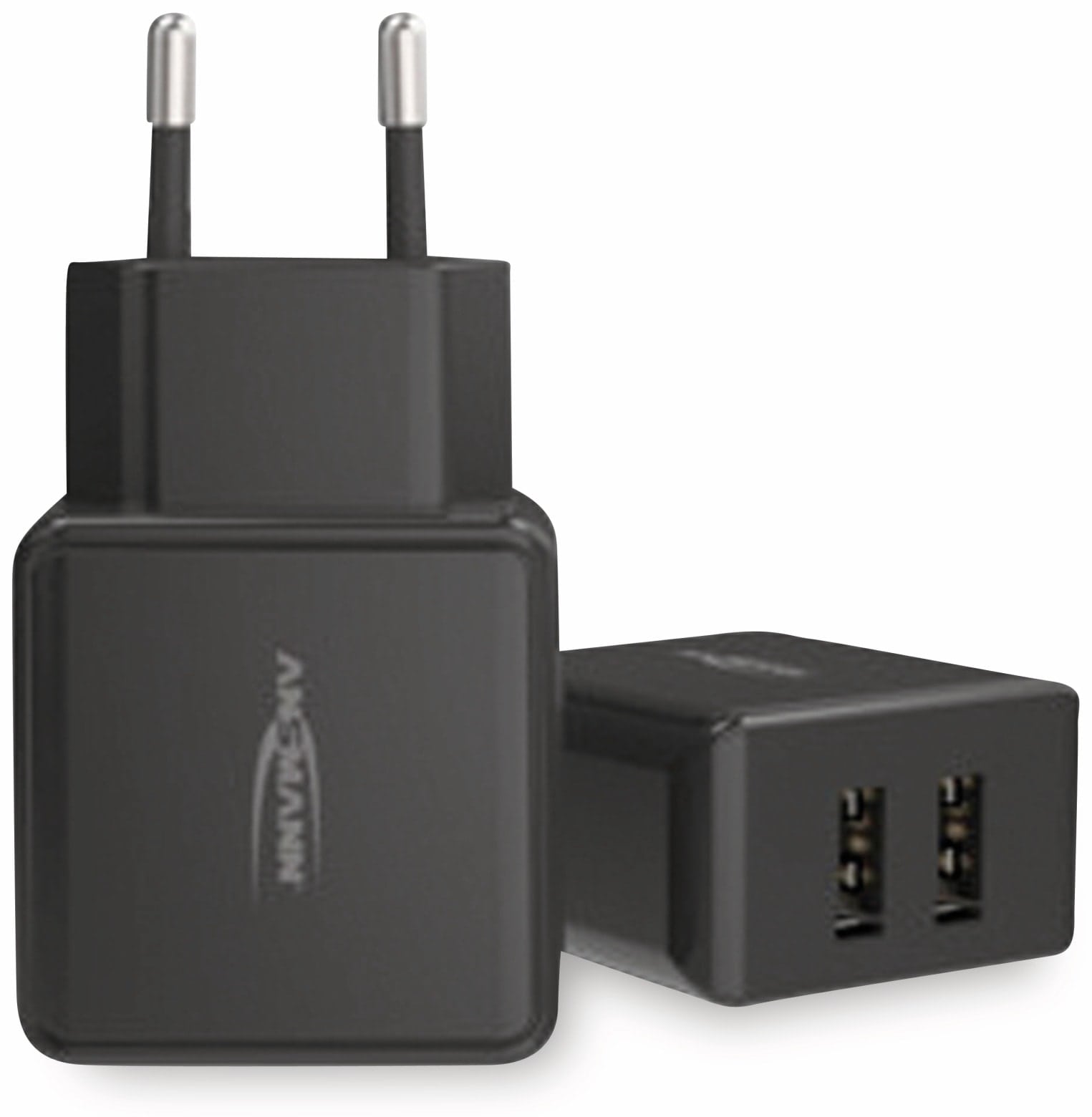 ANSMANN USB-Ladegerät HC212, 5 V, 2,4 A, 2-Port, schwarz ANSMANN USB-Ladegerät HC212, 5 V, 2,4 A, 2-Port, schwarz