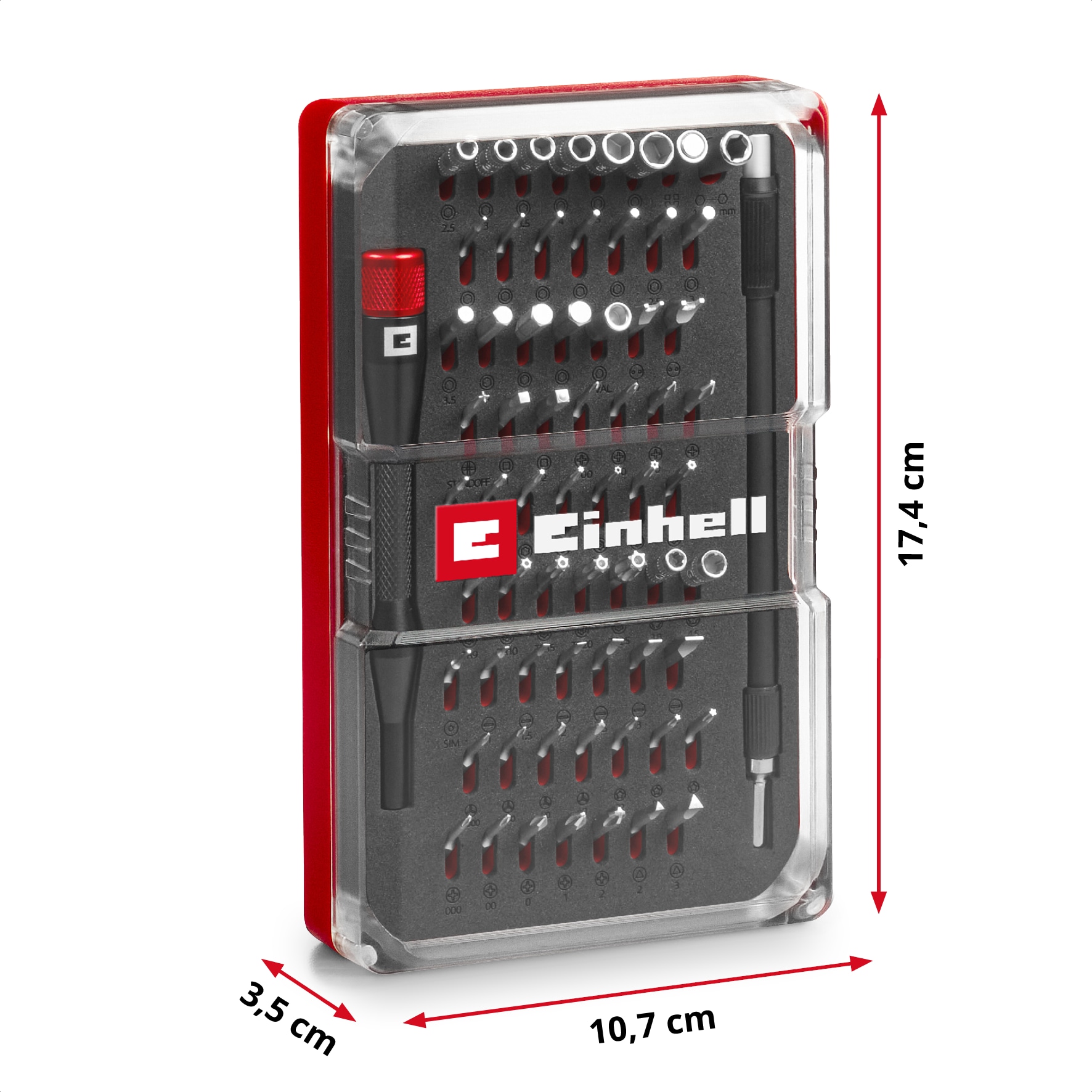 EINHELL Präzisionsbit-Set, 115030, 66-teilig