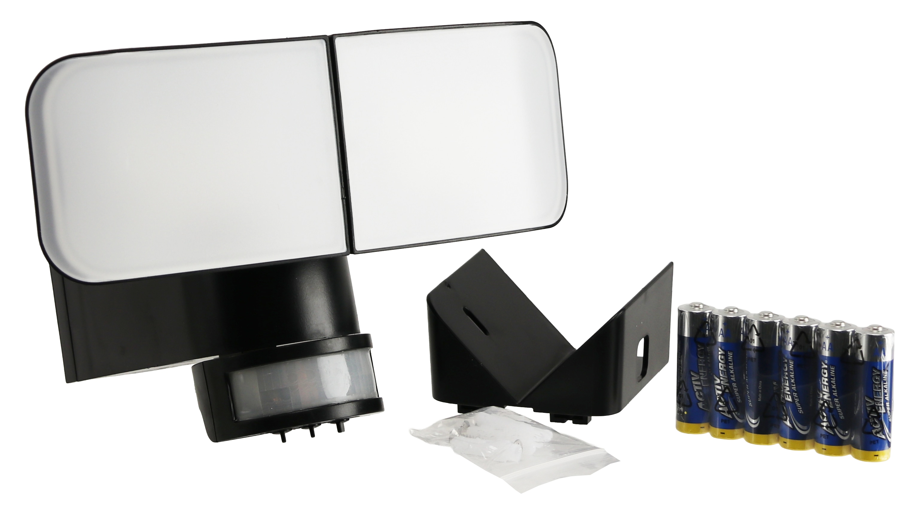 LED-Wandleuchte 872-B-S, 6 W, 6500 K, 500 lm, kaltweiß, IP44, schwarz