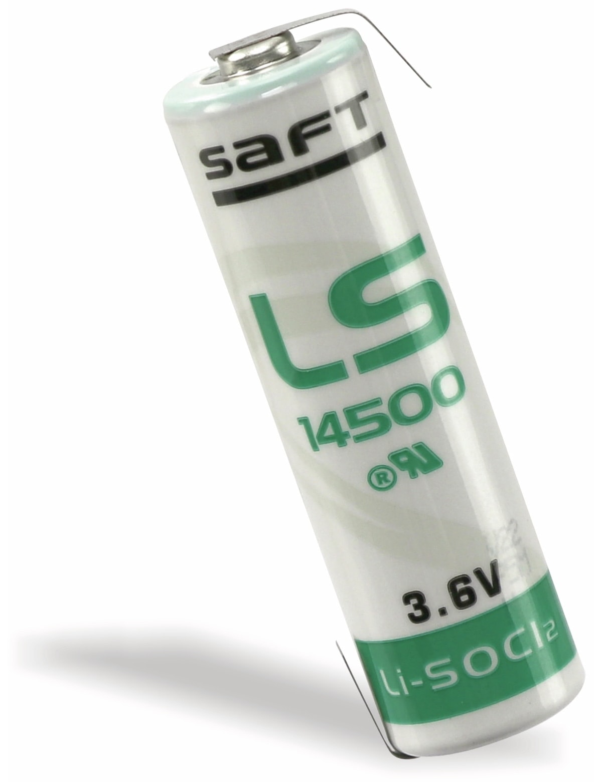 SAFT Lithium-Batterie LS 14500-CNR AA, mit Lötfahne, 3,6 V-, 2600 mAh SAFT Lithium-Batterie LS 14500-CNR AA, mit Lötfahne, 3,6 V-, 2600 mAh
