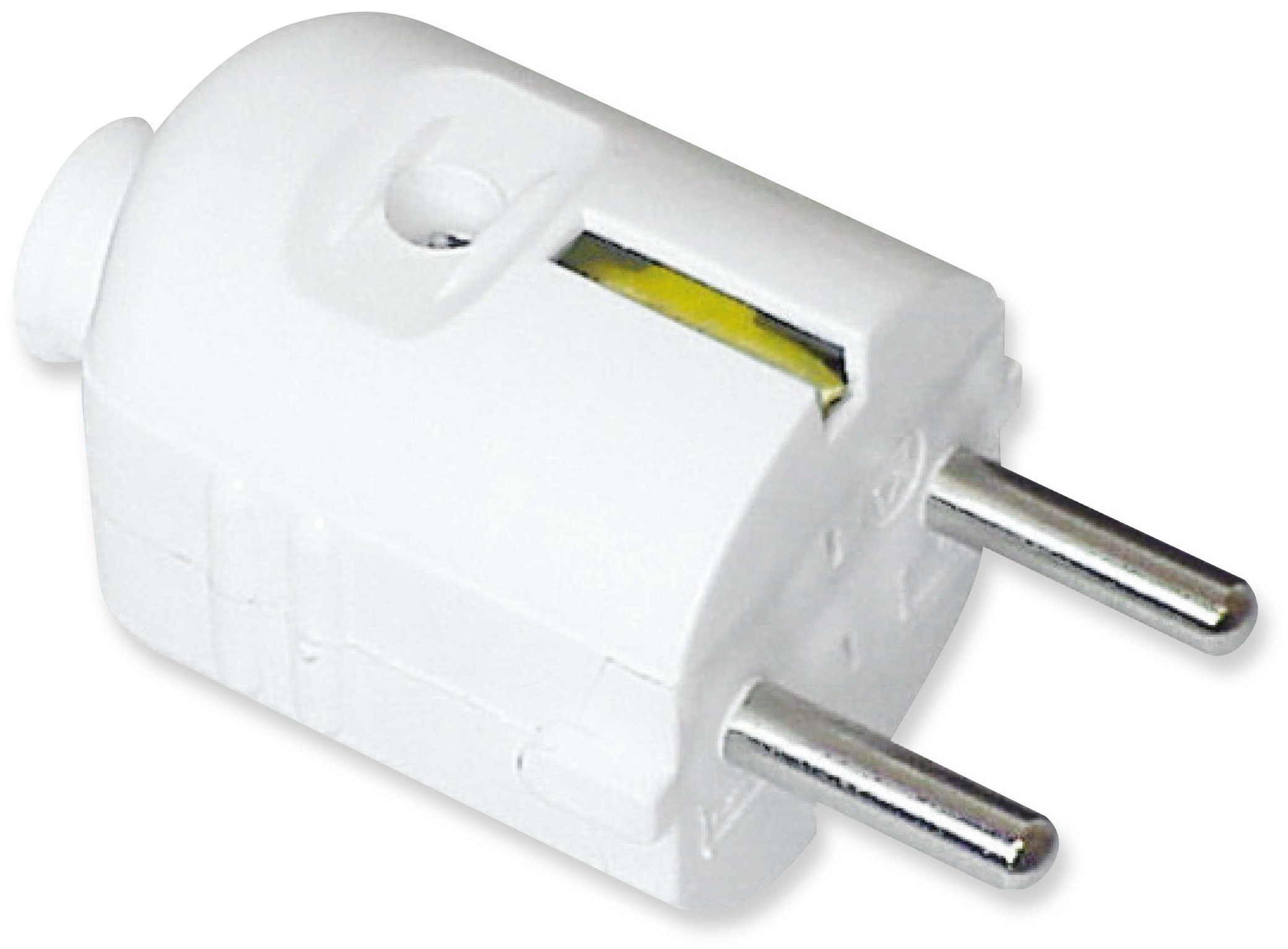 Schutzkontaktstecker, weiß, IP20