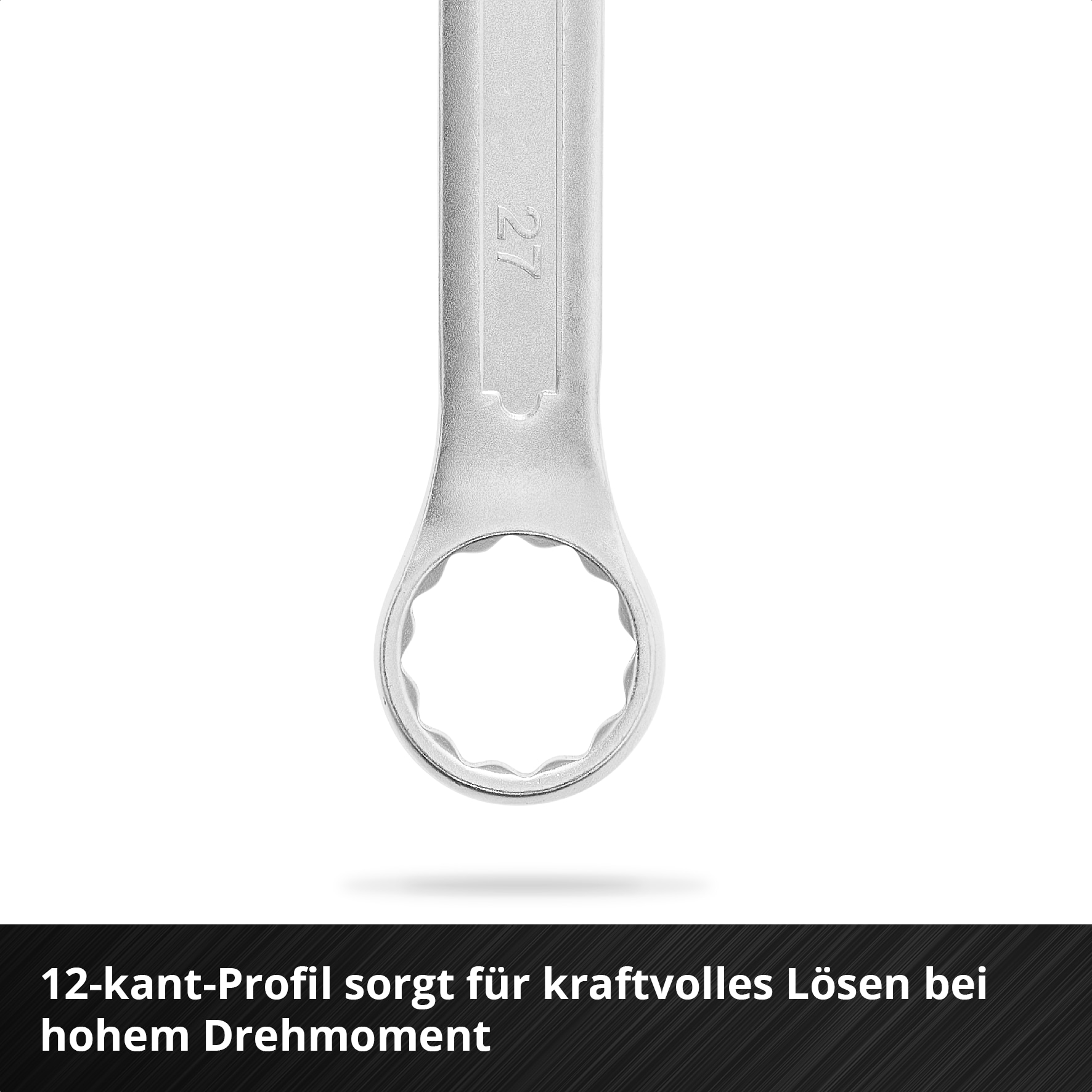 EINHELL E-Case-Einleger Gabelringschlüssel, 370521, 19-teilig