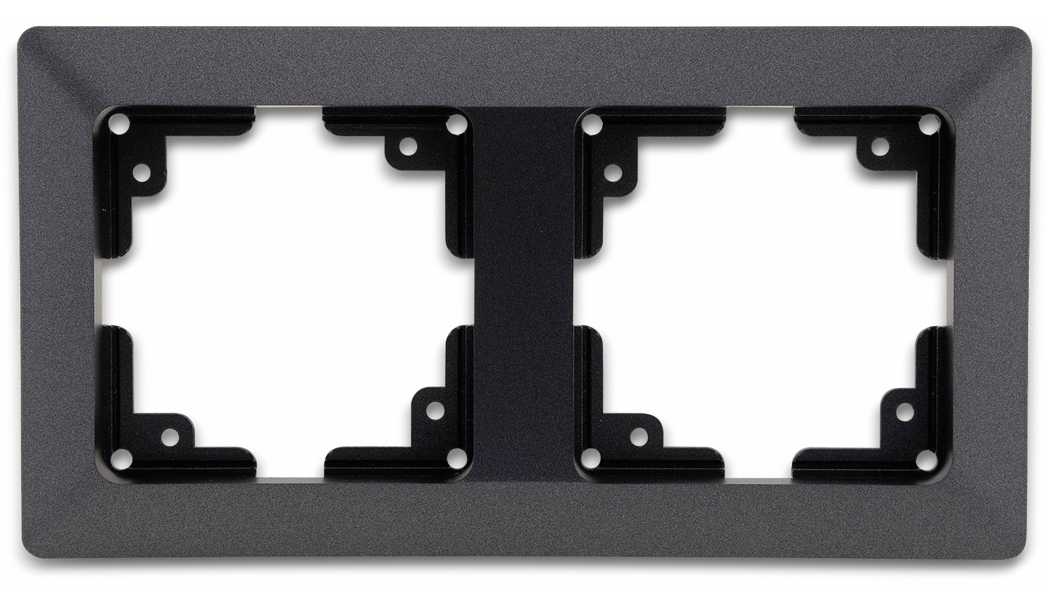 MILOS Abdeckrahmen 23052, 2-fach, Innenmaß 55x55 mm, anthrazit