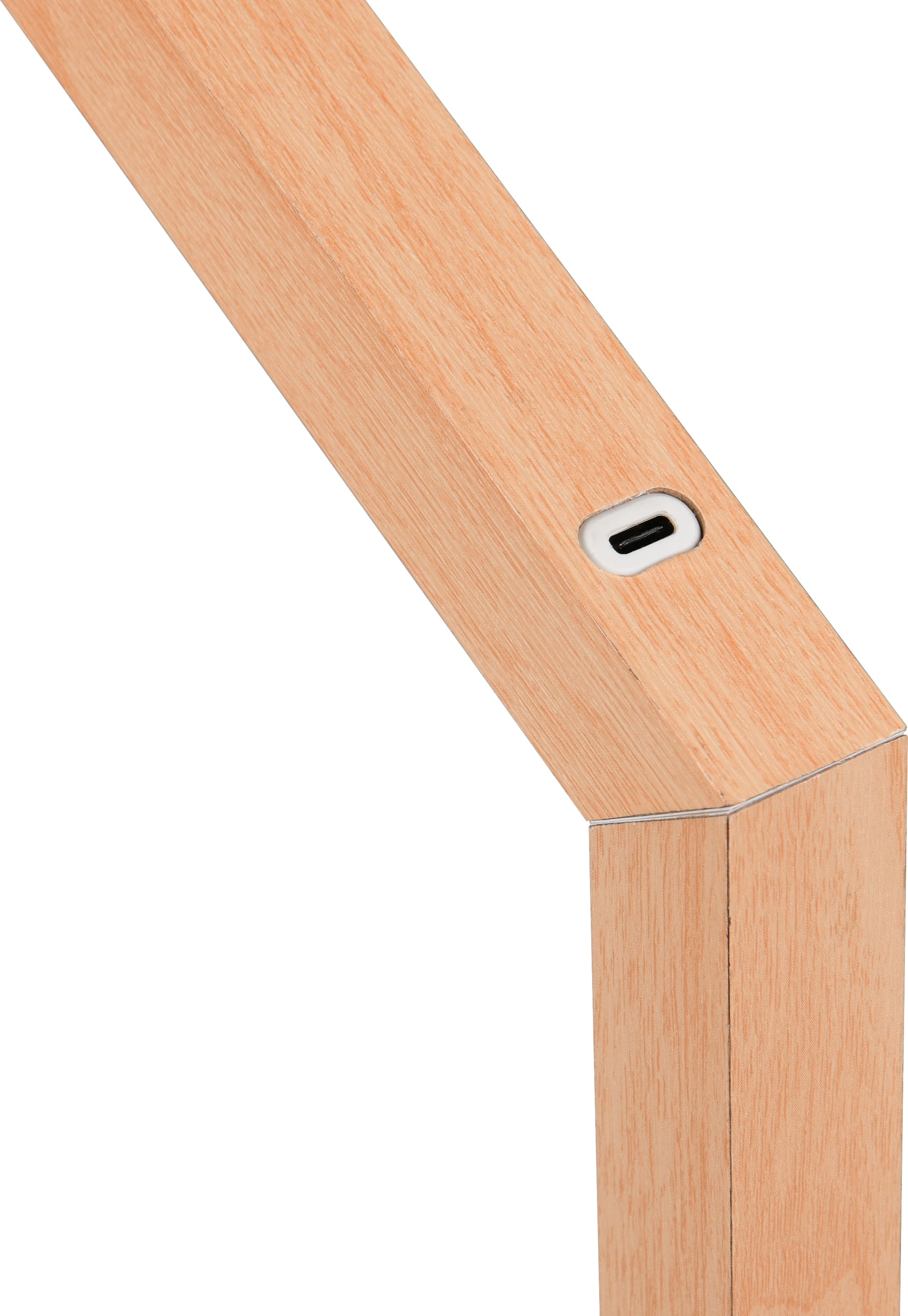 REALITY LED-Akku-Tischleuchte SKIP, R55951135, 2W, 185lm, 3000K, holzoptik