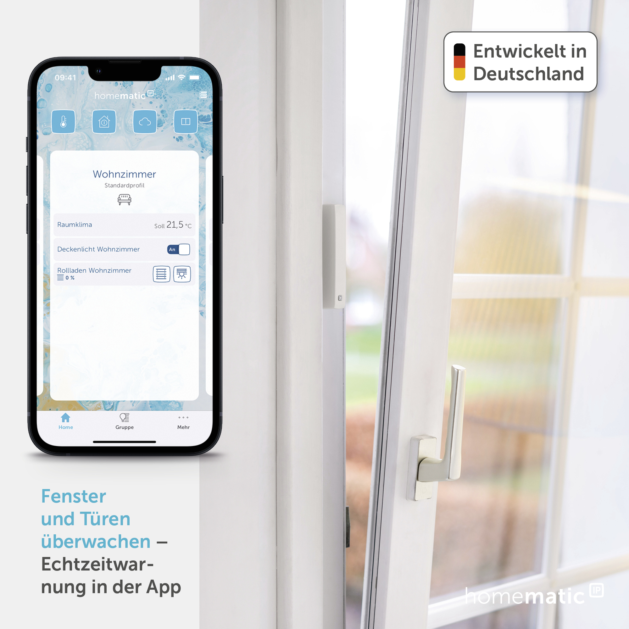 HOMEMATIC IP 157857A0, Fenster- und Türkontakt, optisch