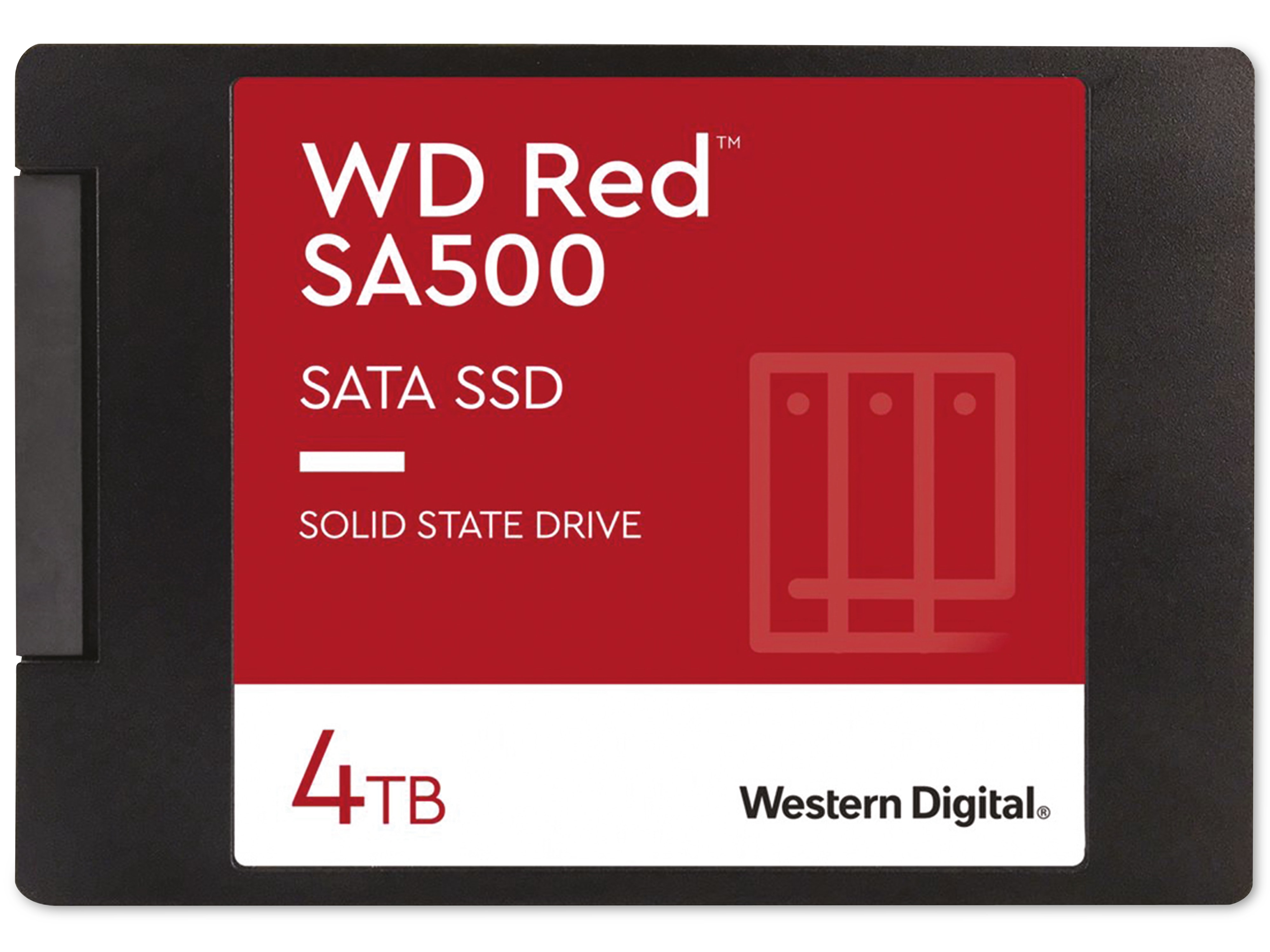 WESTERN DIGITAL SATA-SSD WD Red SA500, 4 TB, 7mm, intern, 6,35 cm (2.5")