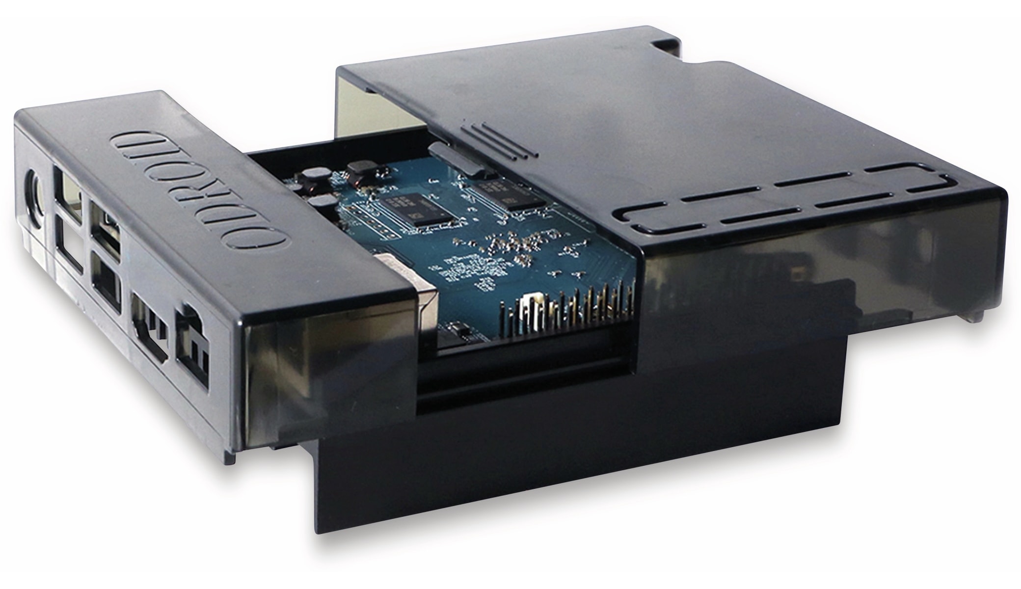 ODROID-N2 Gehäuse transparent - schwarz ODROID-N2 Gehäuse transparent - schwarz