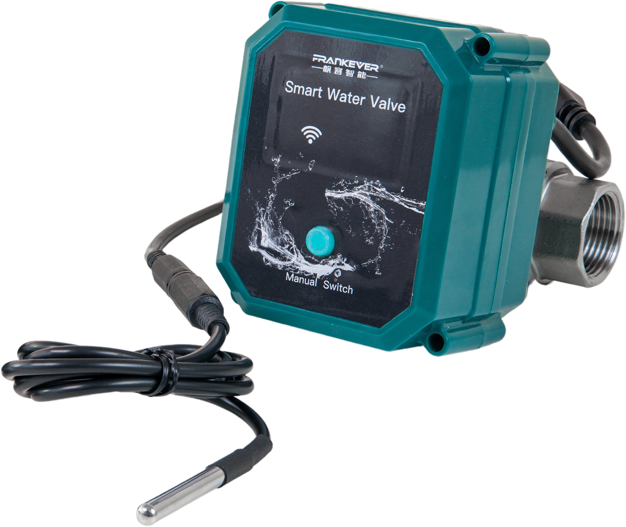 FRANKEVER Wasserventil Smart Water Valve DN25, grün/schwarz FRANKEVER Wasserventil Smart Water Valve DN25, grün/schwarz