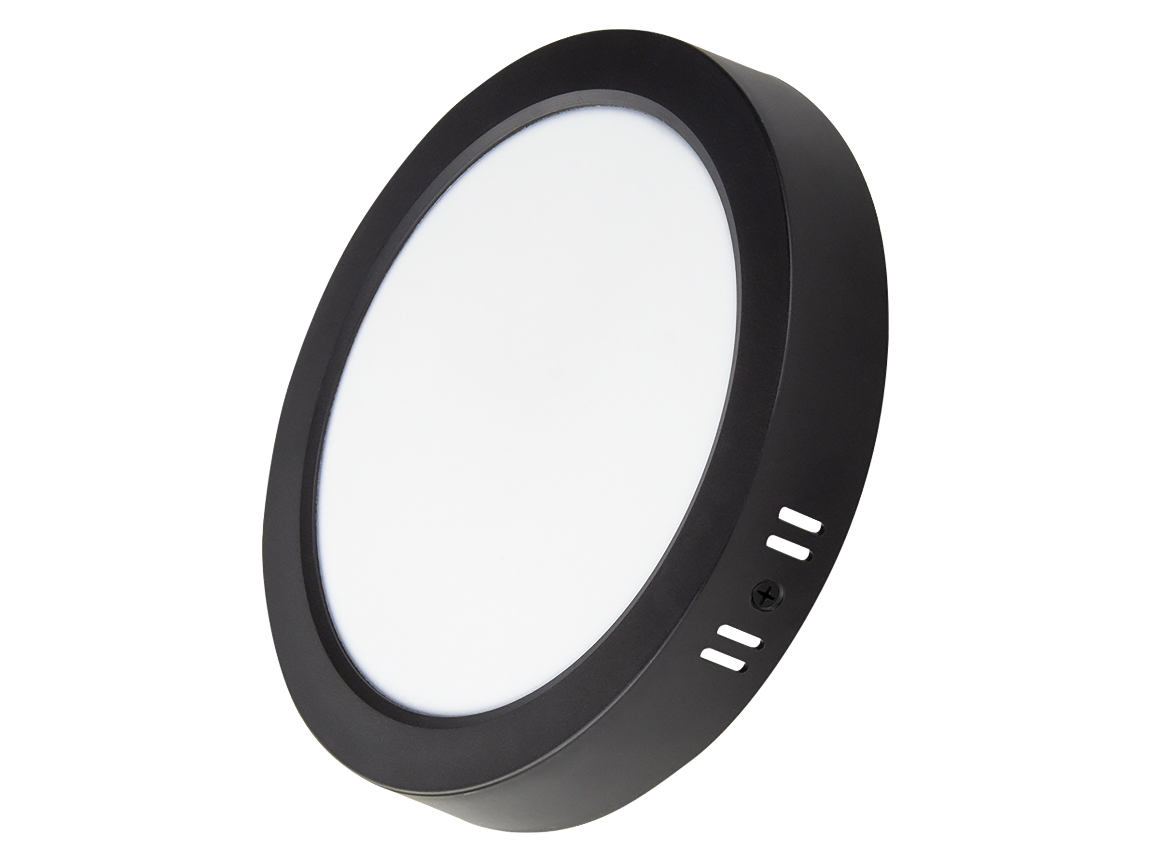 LUXULA LED-Deckenleuchte, 24W, EEK: F, 2400lm, CCT, IP44, rund, schwarz