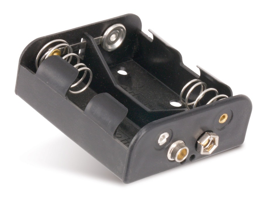 Batteriehalter, 2x Baby, Clipanschluss Batteriehalter, 2x Baby, Clipanschluss