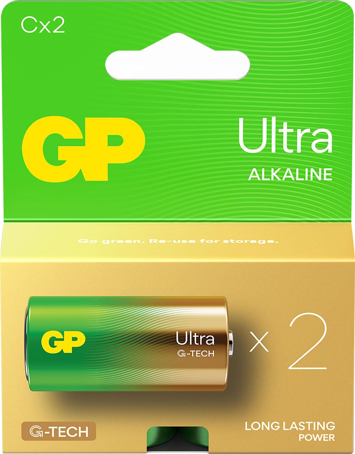 GP C-Baby-Batterie Alkaline Ultra, 1,5 V, 2 Stück
